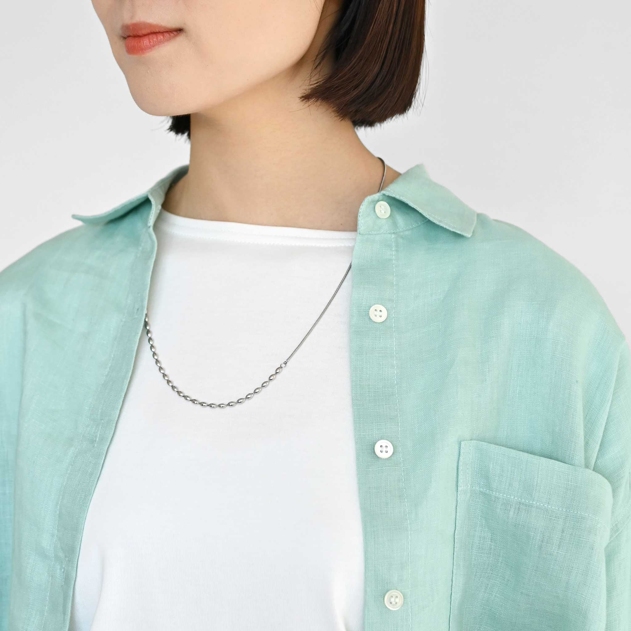 ステンレス2WAYロングネックレス KE24I (58cm)