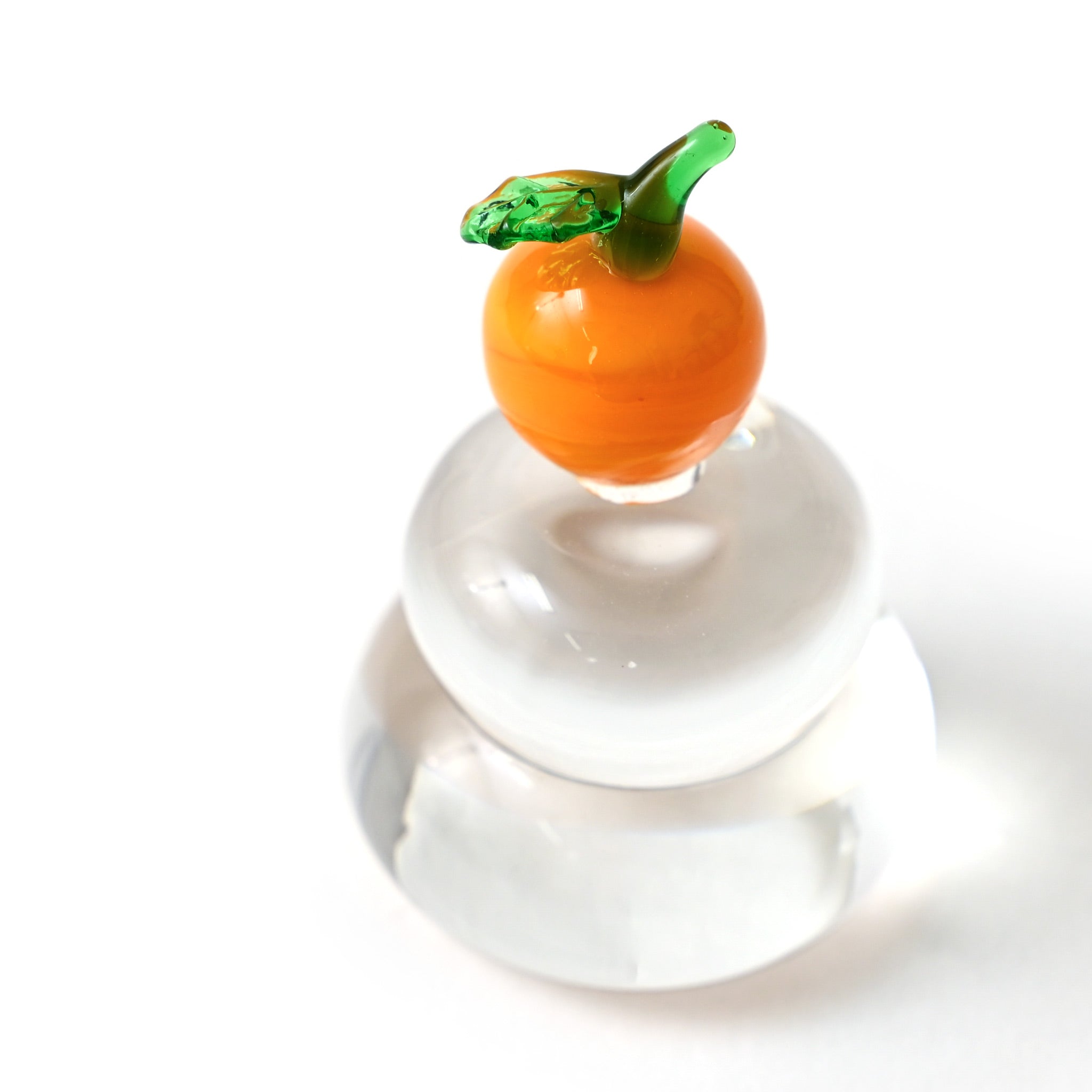 ガラス置物 鏡餅 小