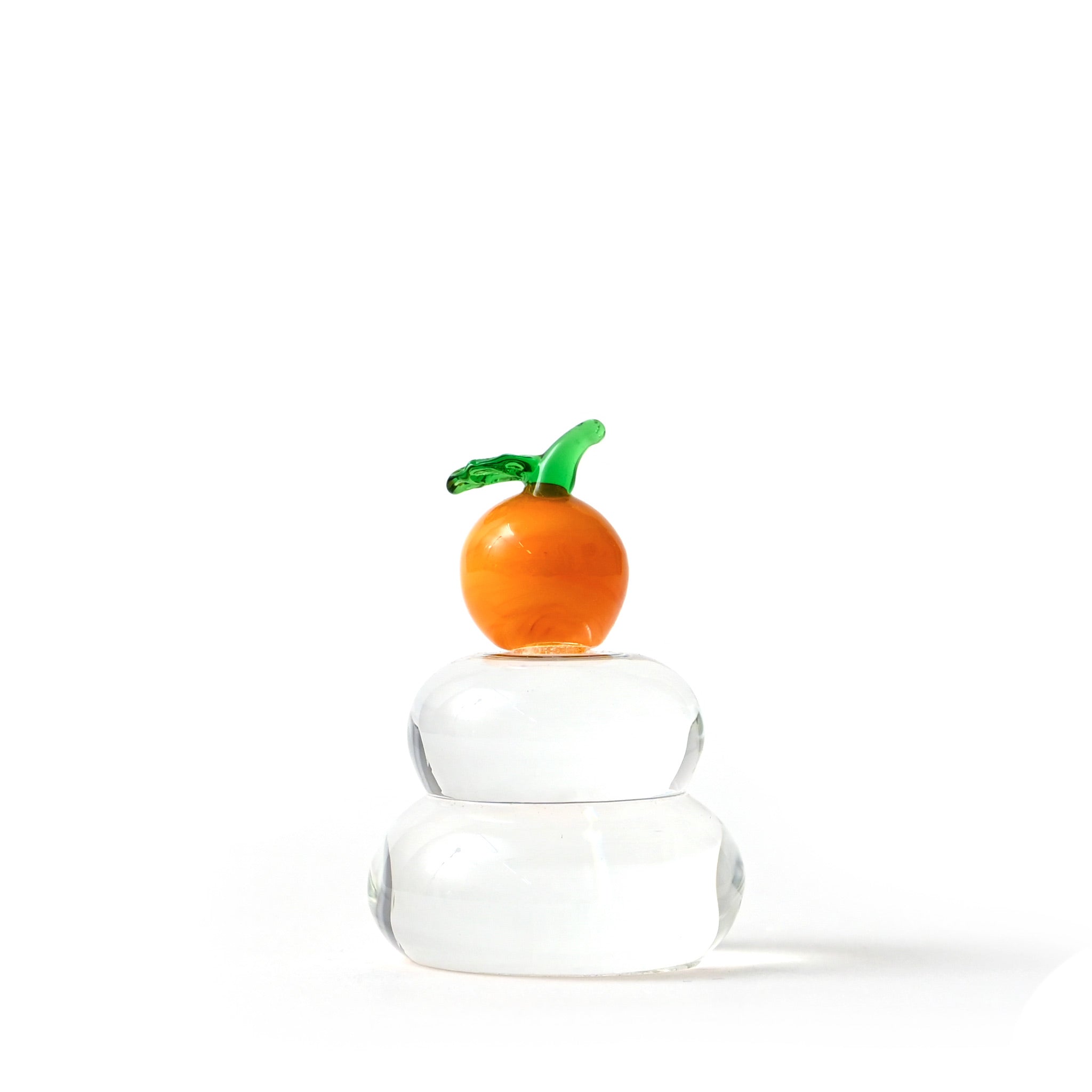 ガラス置物 鏡餅 小