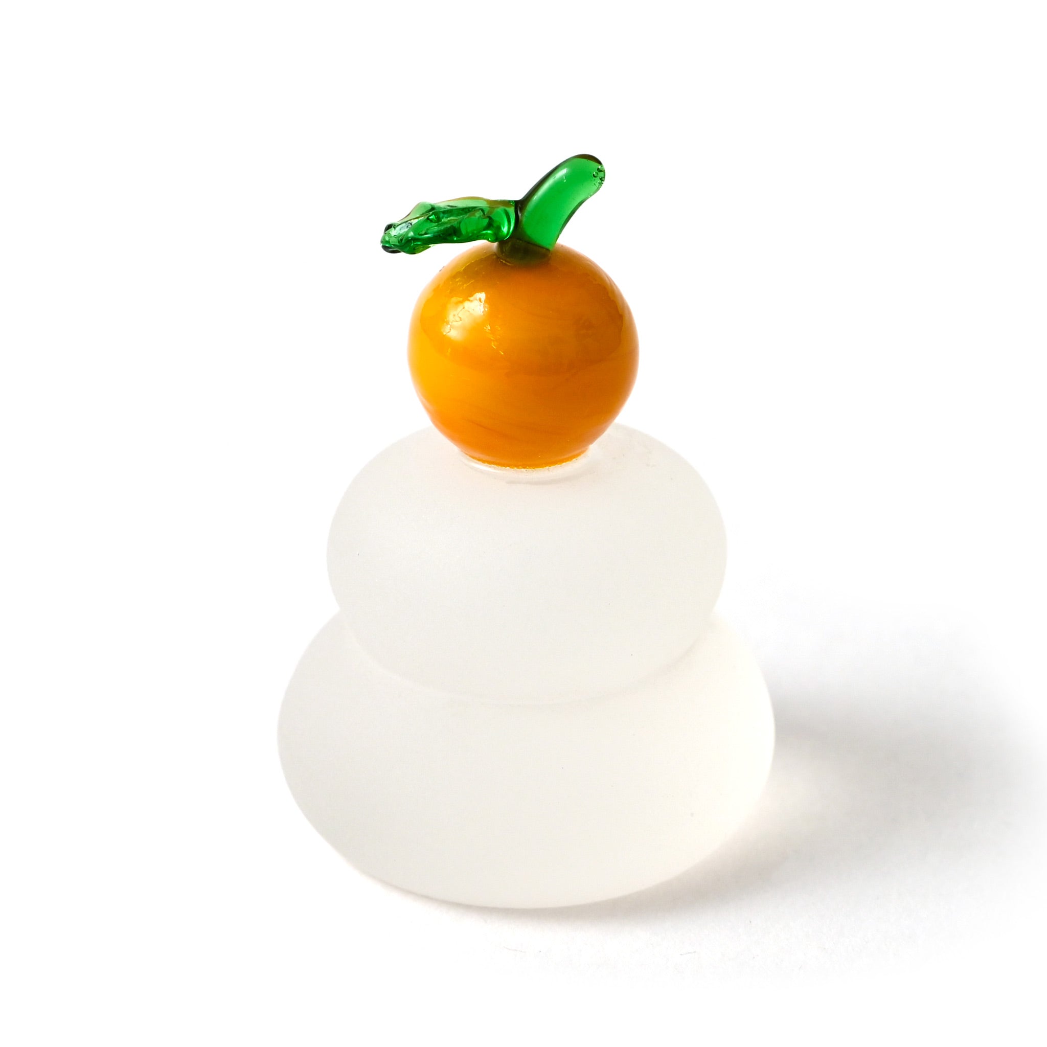 ガラス置物 鏡餅 小