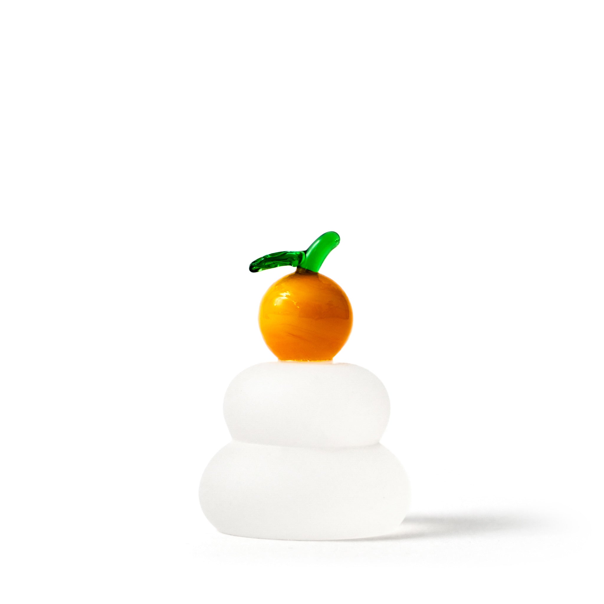 ガラス置物 鏡餅 小