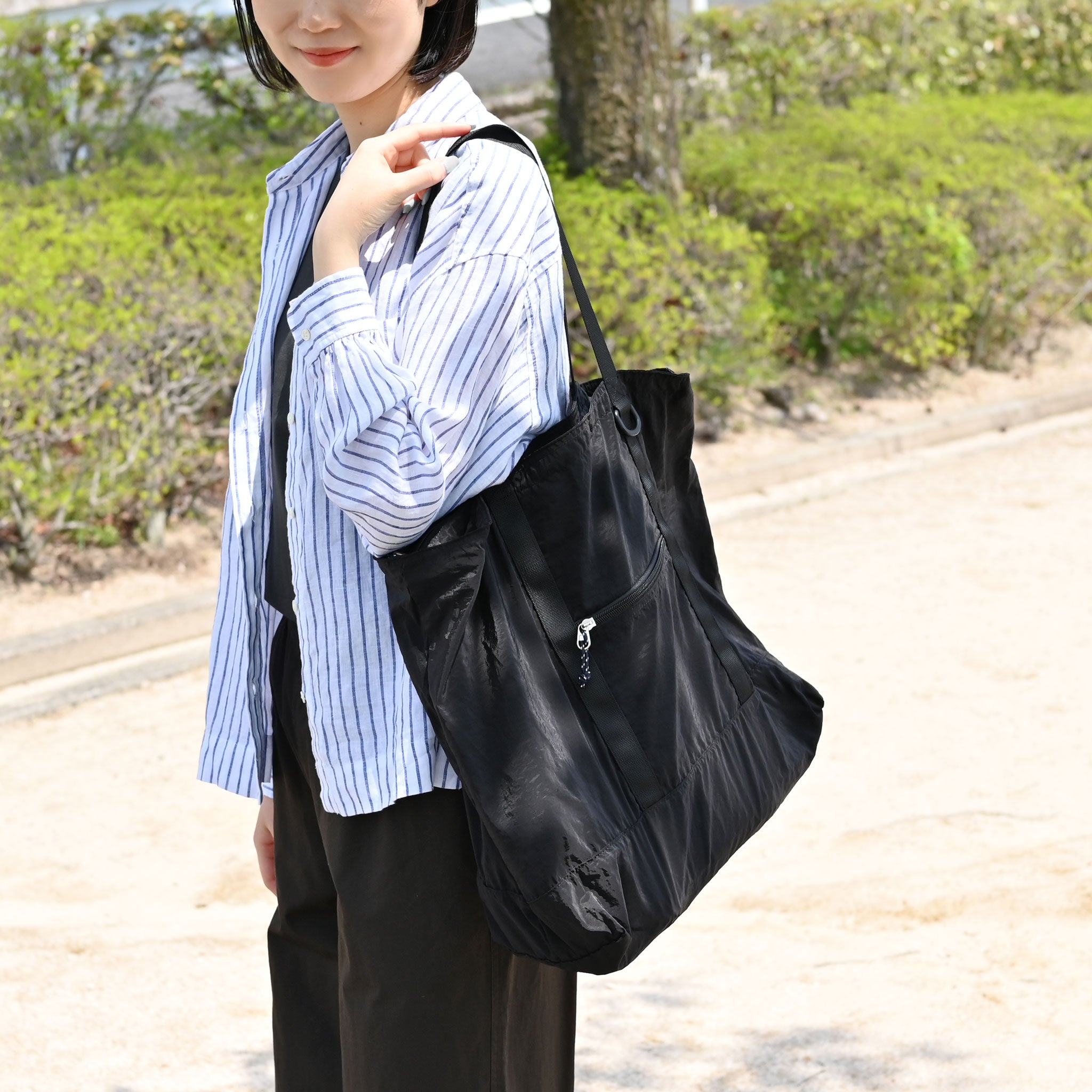 シアーコンパクトトートバッグ