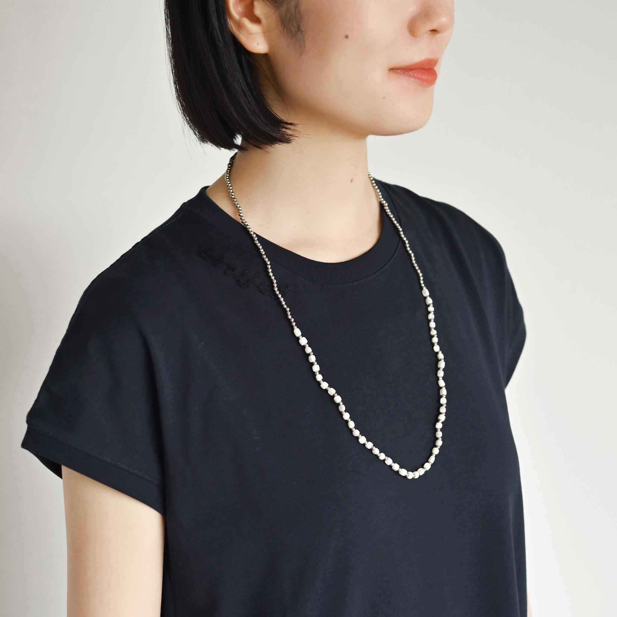 シェルロングネックレス MA25B(70cm)