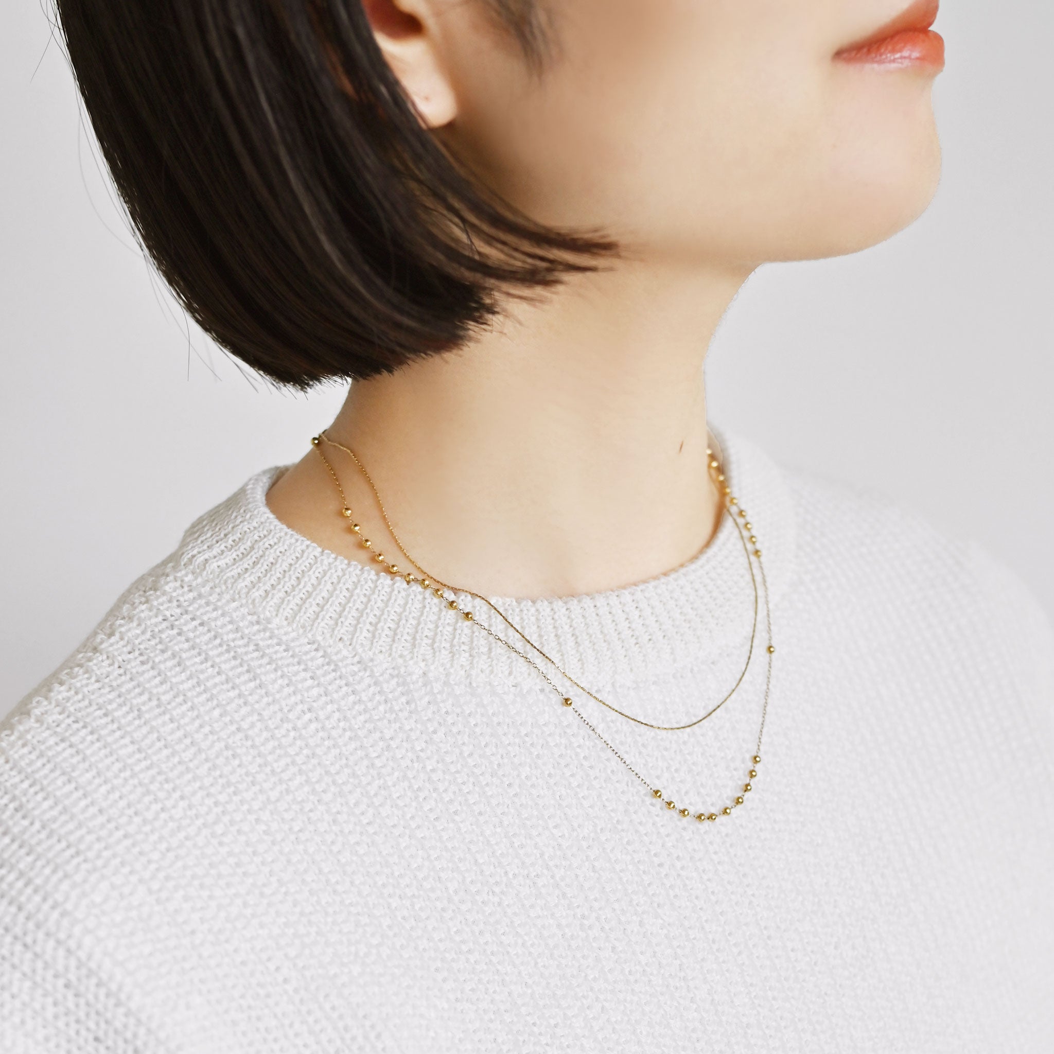 ステンレスネックレス KE25L (38cm)