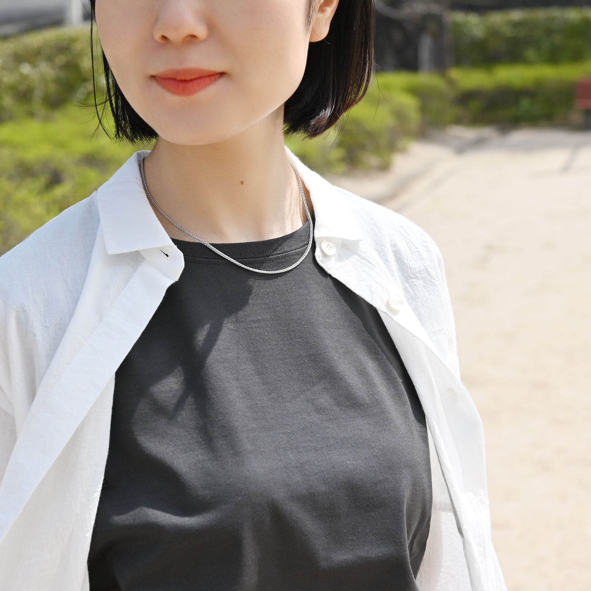 ステンレスネックレスKE25V (40cm)