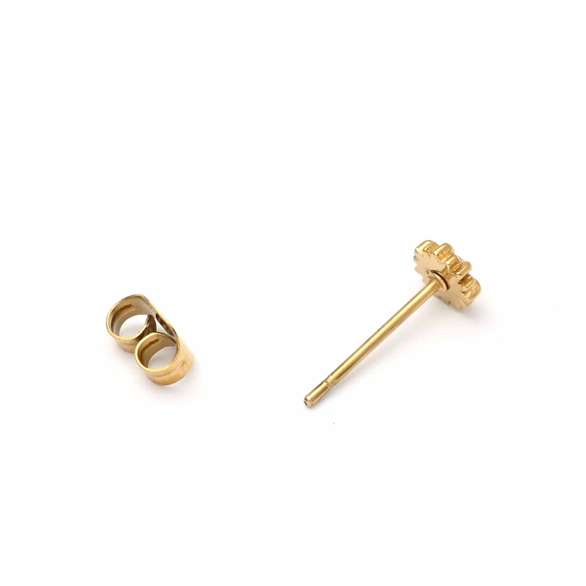 フラワーステンレスピアス KE25AB