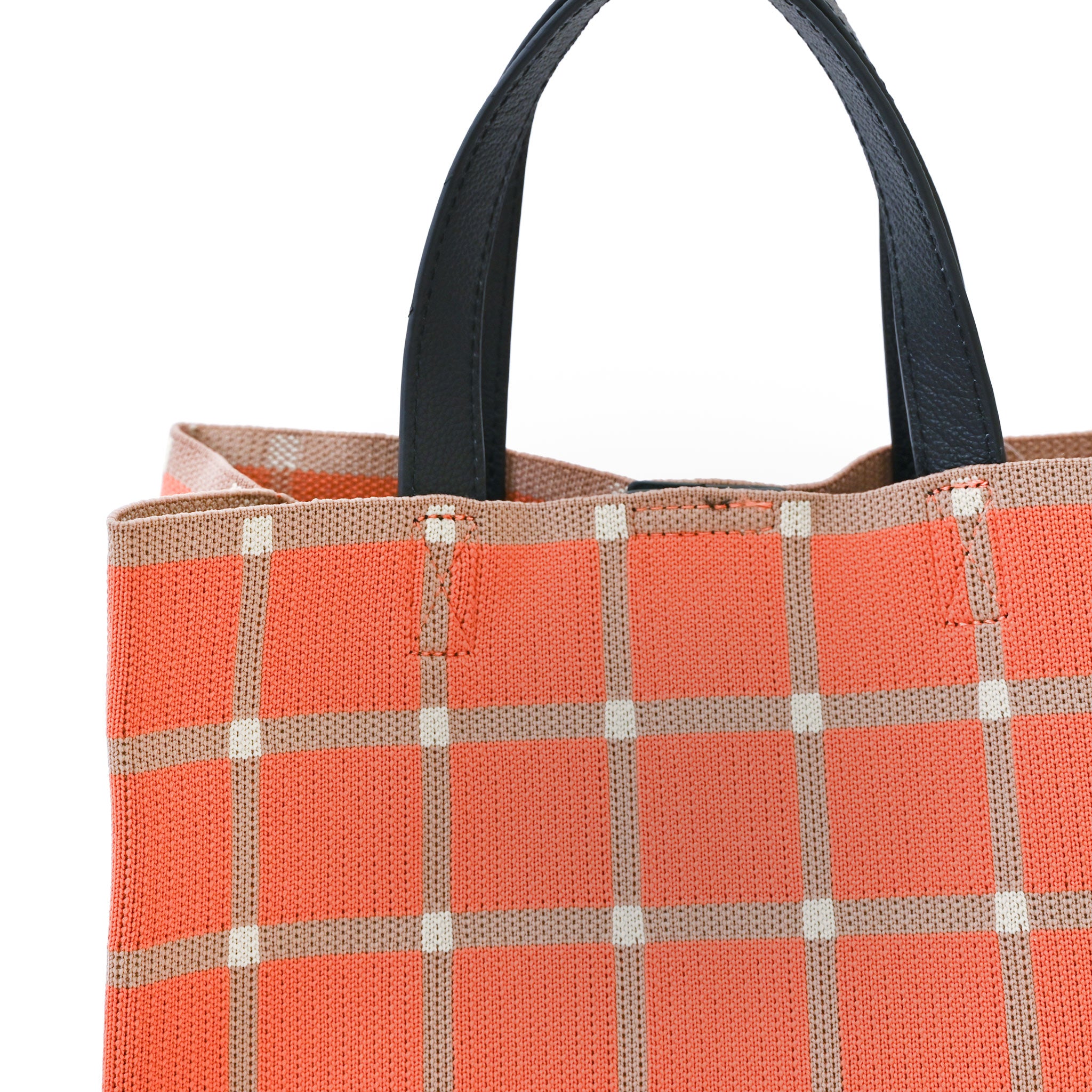 パターンニットバッグ