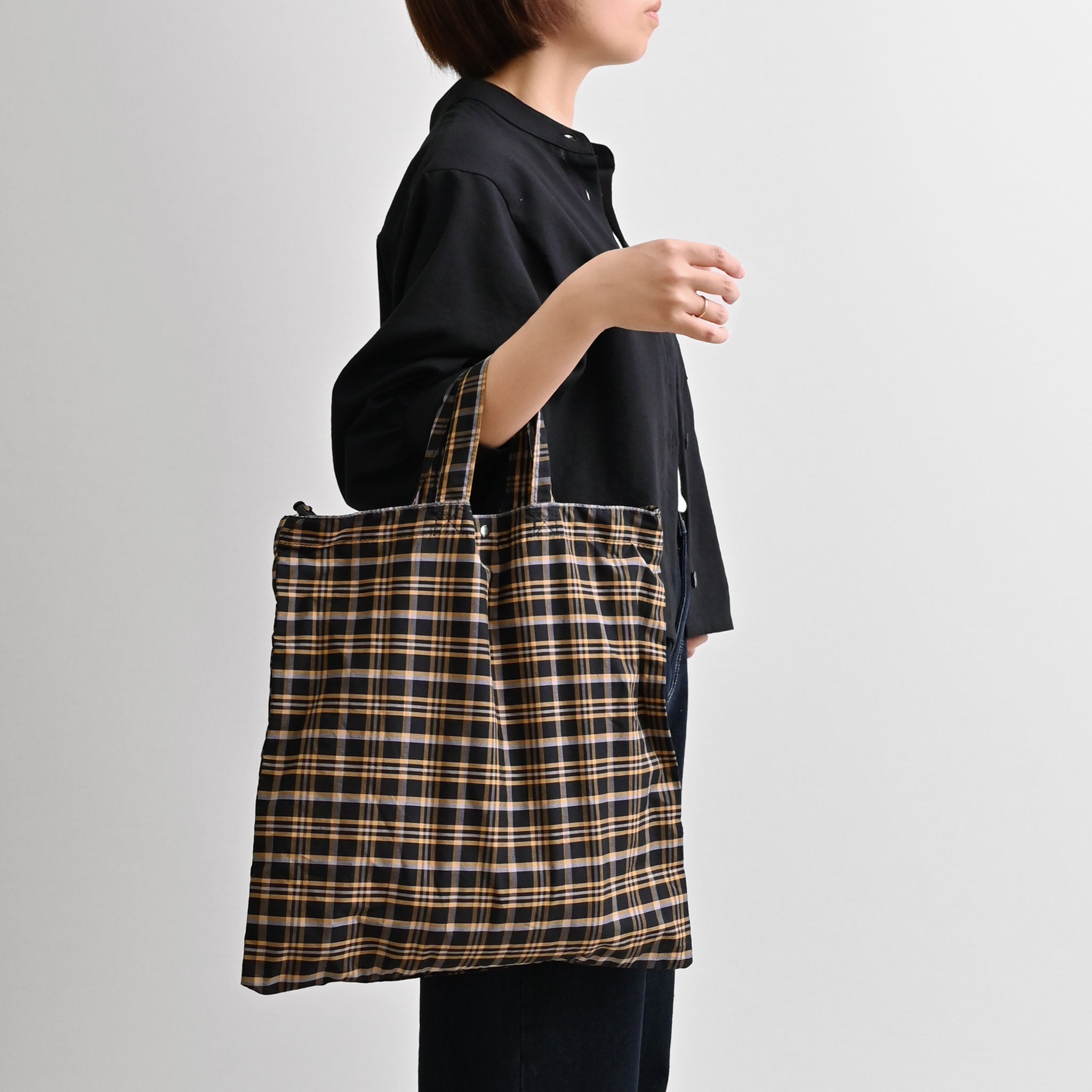 ドロストチェックバッグ