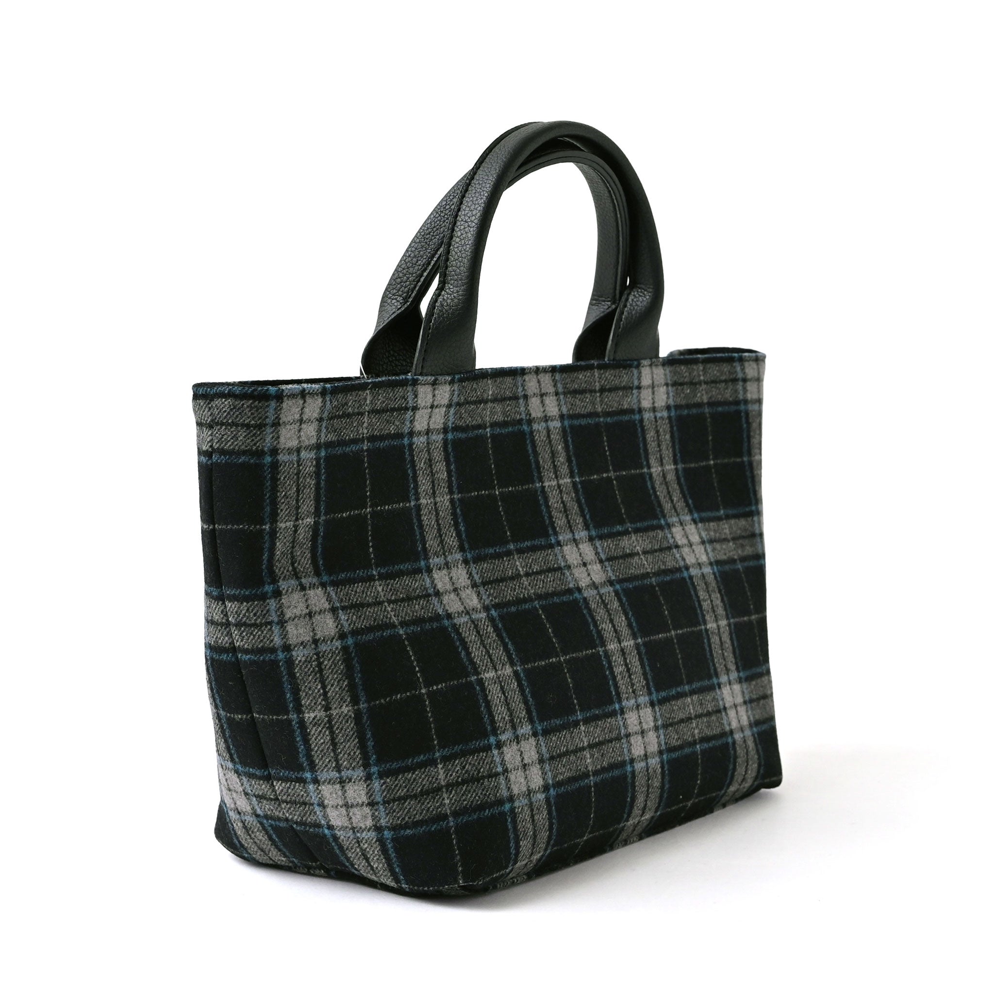 チェックトートバッグ