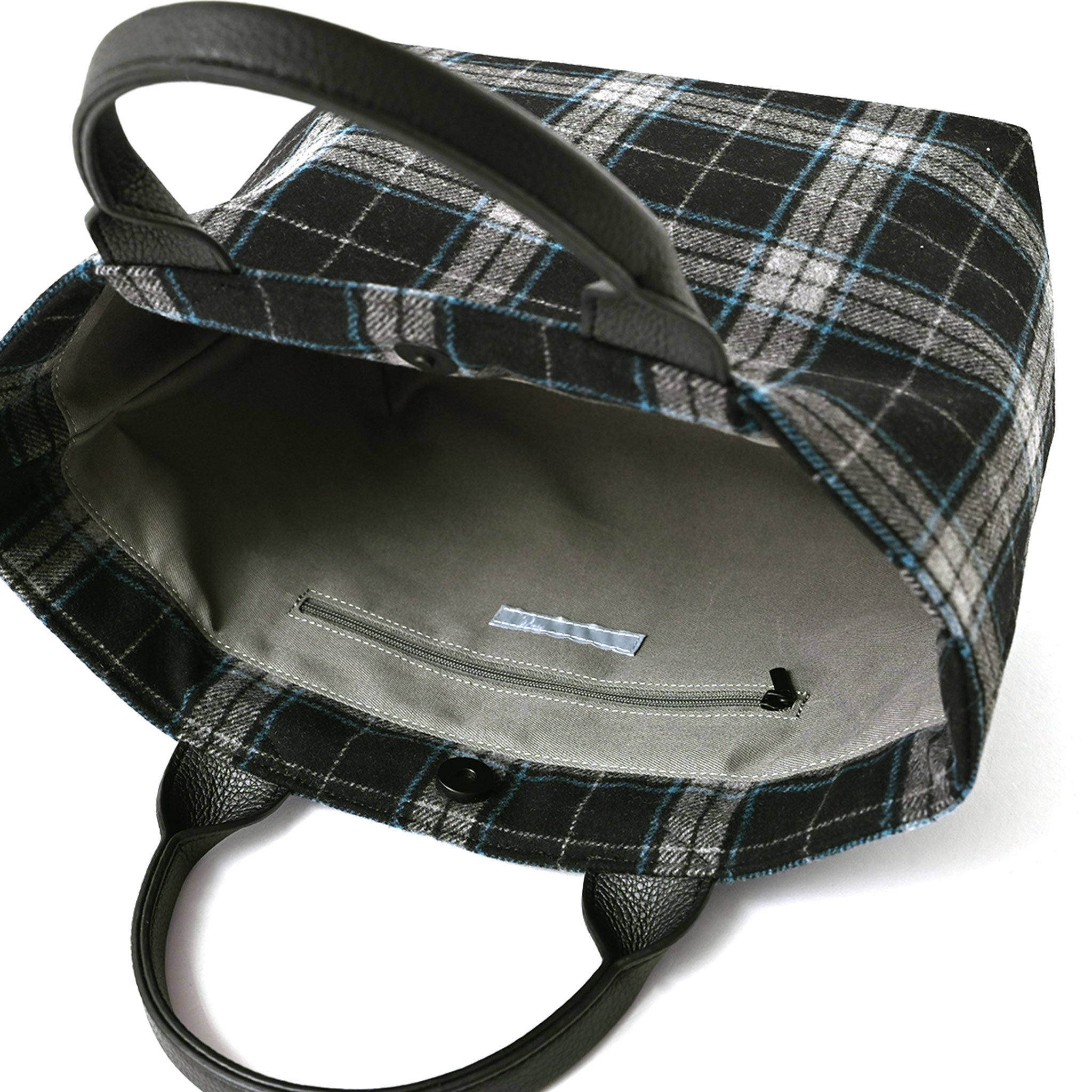 チェックトートバッグ