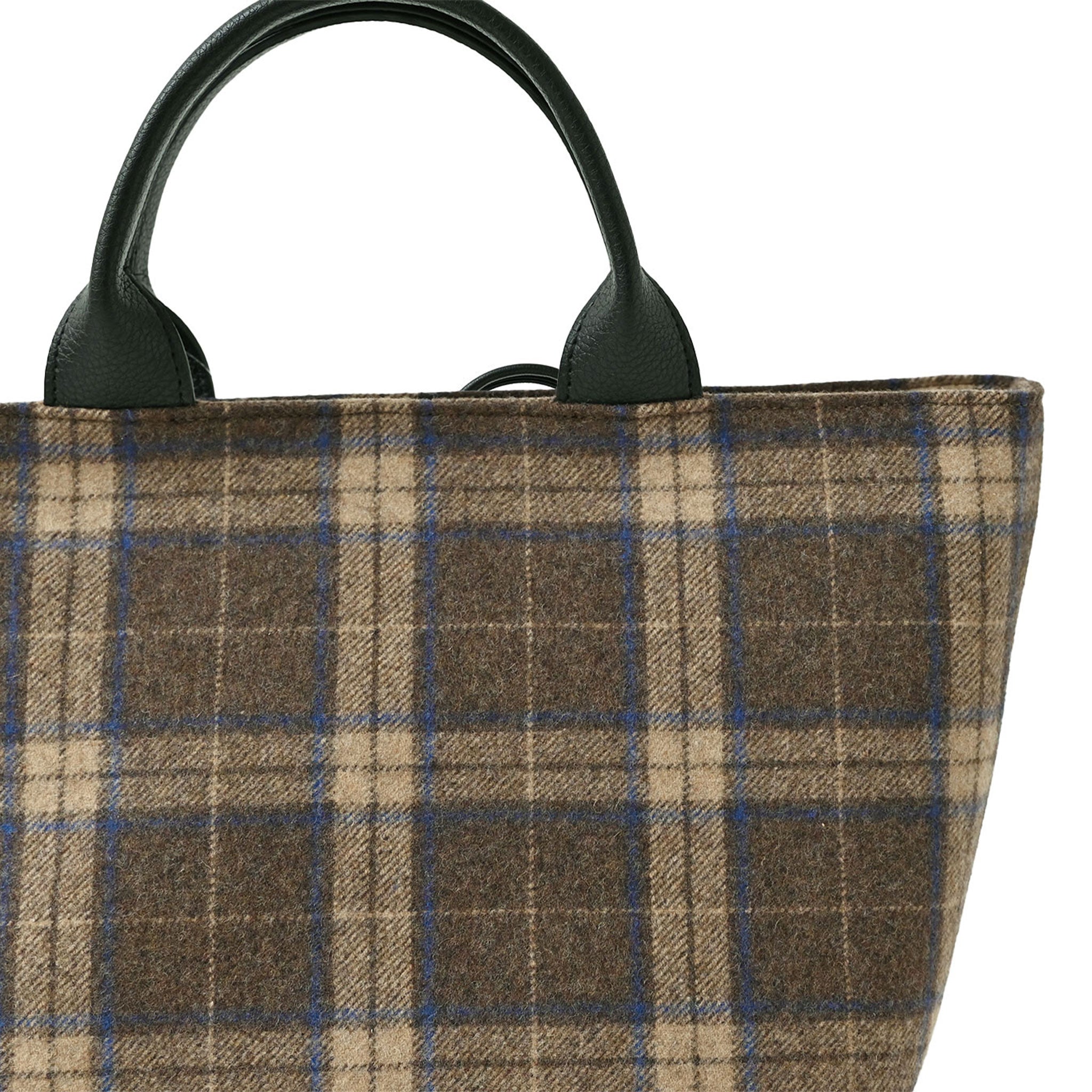 チェックトートバッグ