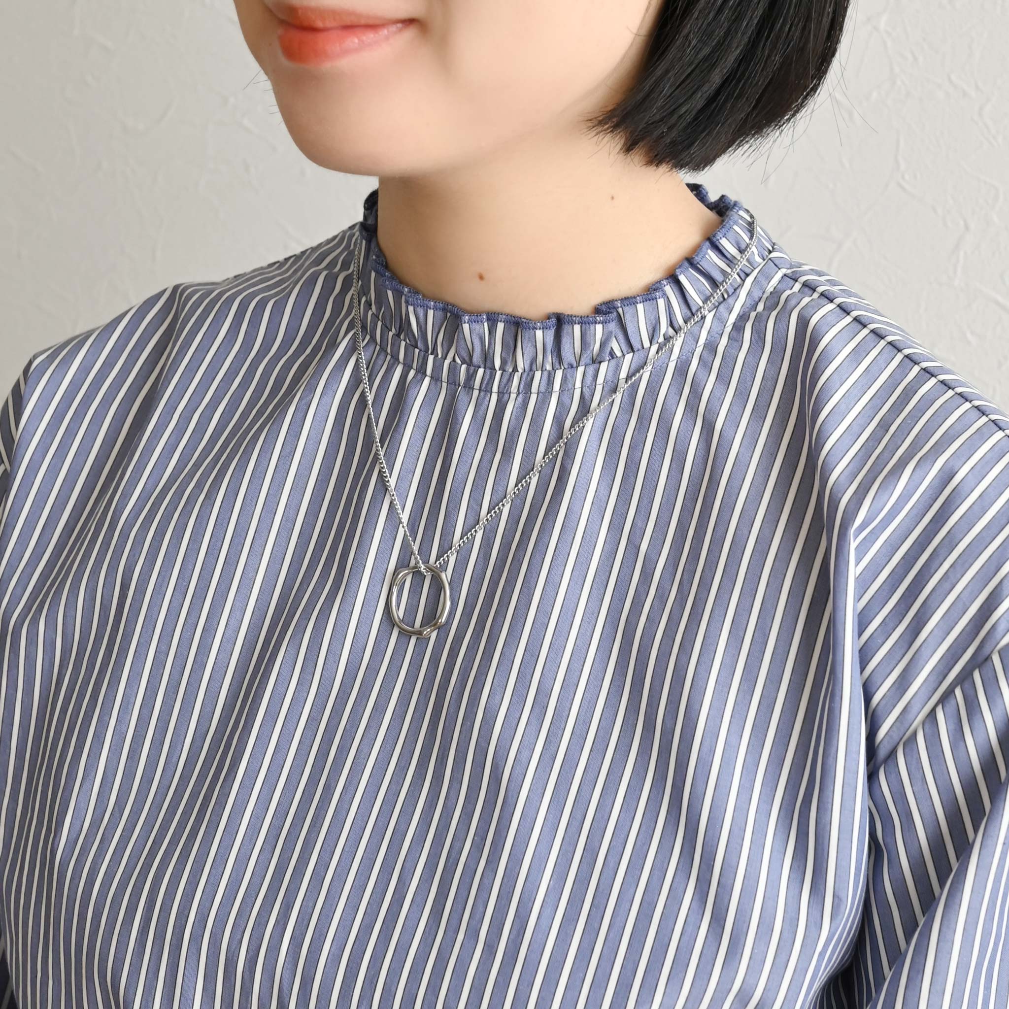 ステンレスロングネックレス KE25AR (47cm)