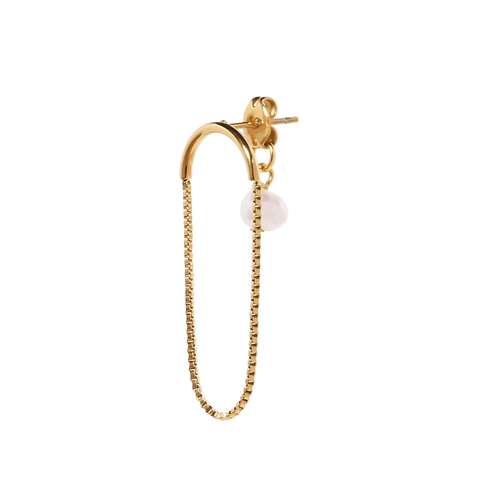 淡水パールステンレスピアス KE25AX