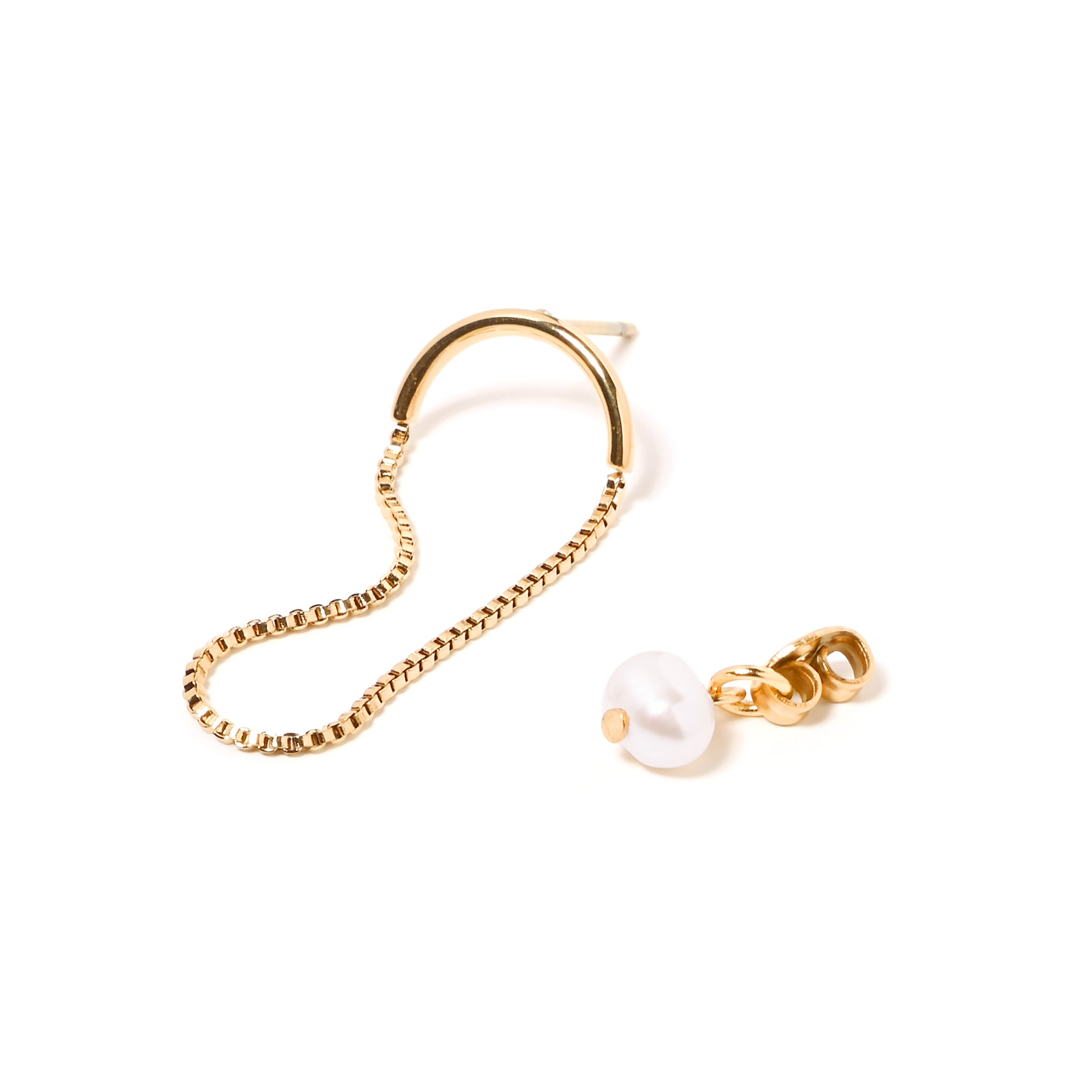 淡水パールステンレスピアス KE25AX