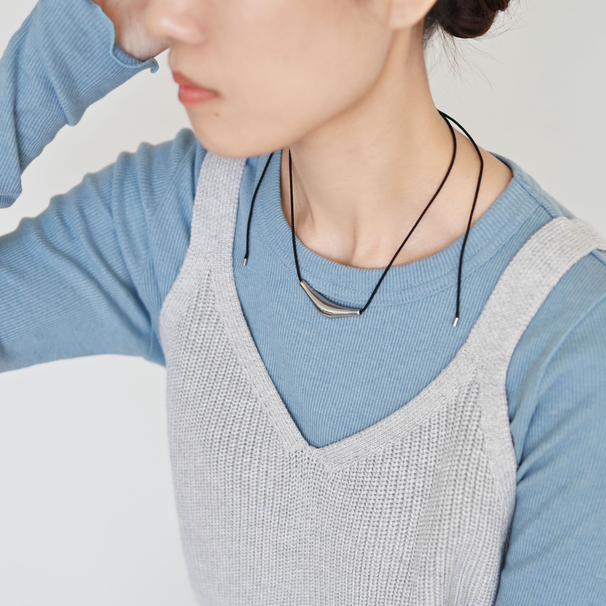 ステンレスロープネックレス KE26F (78cm)