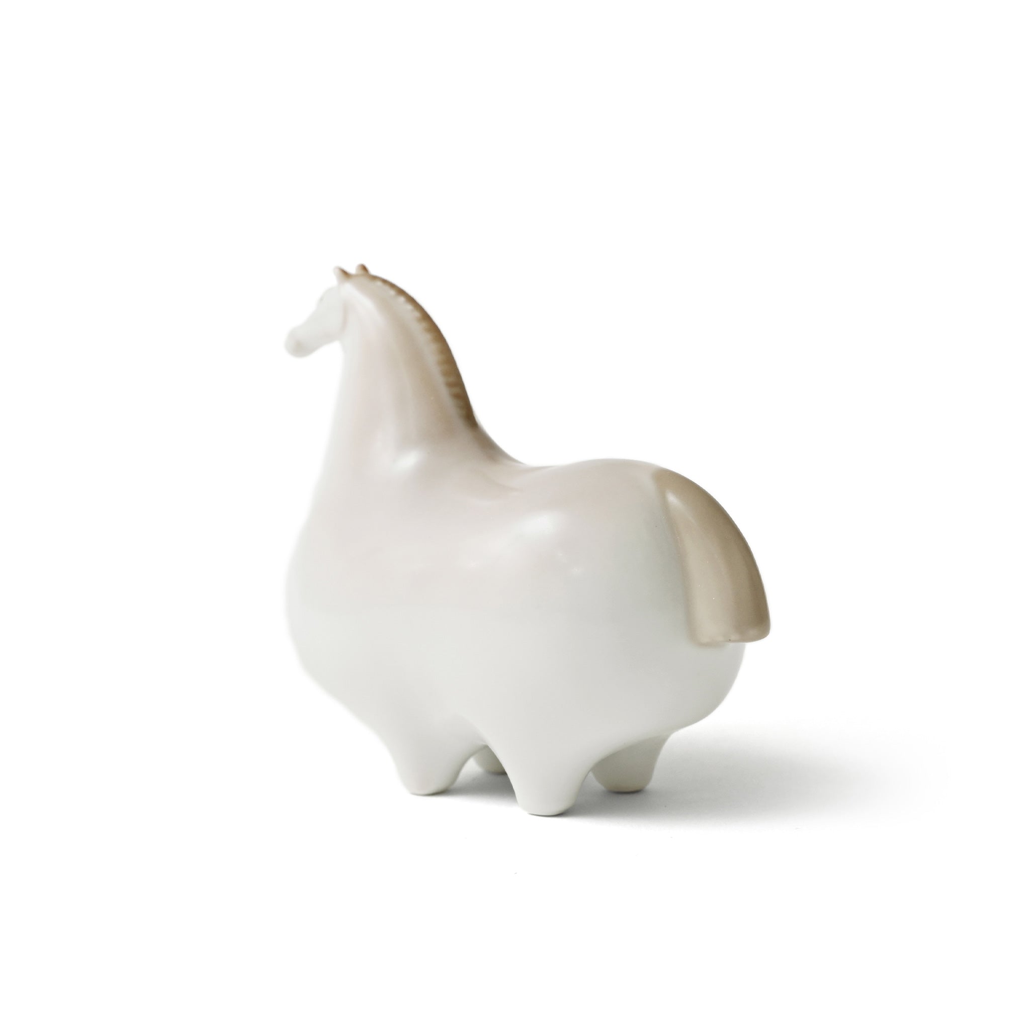 迎春置物 馬 吹付