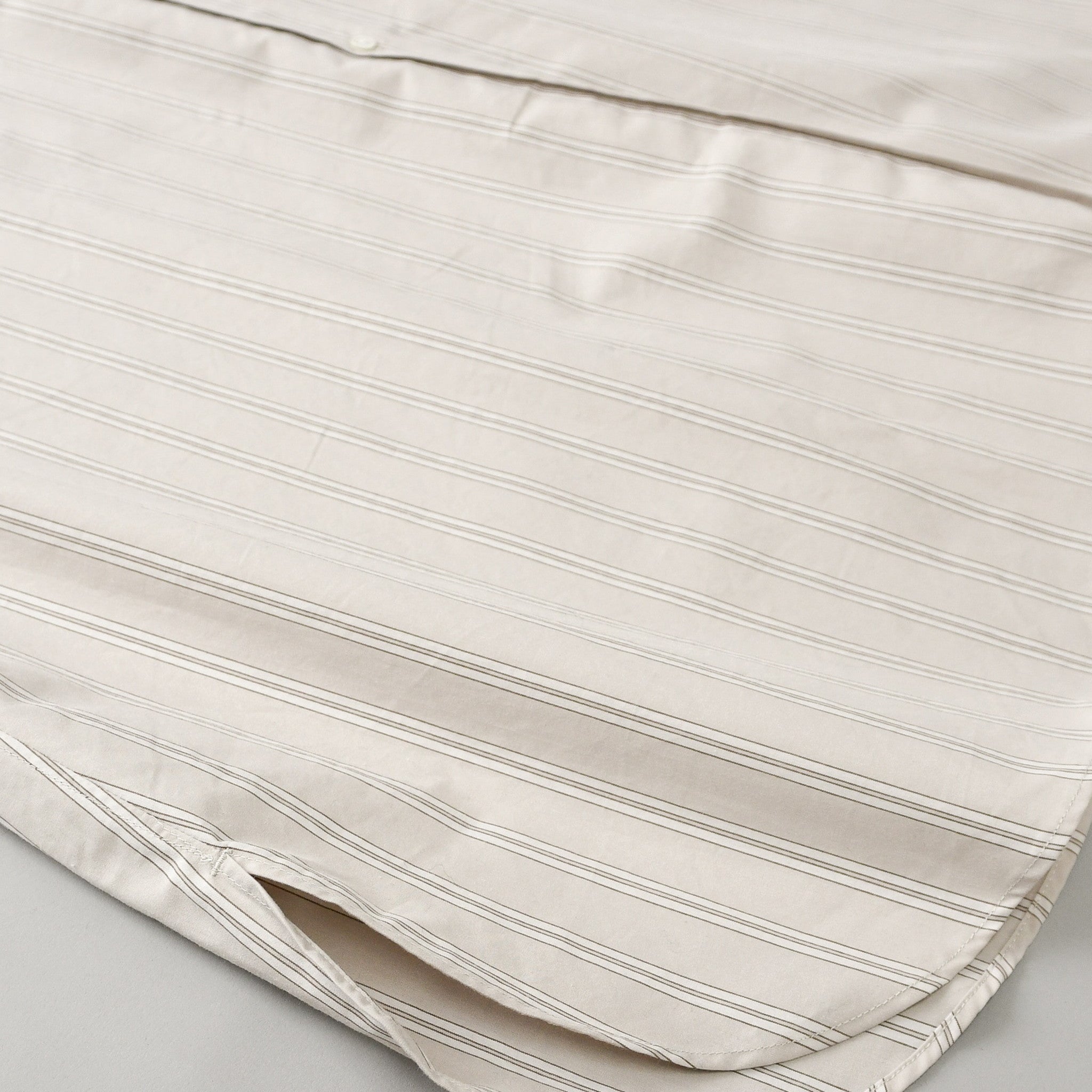 ブロードストライプ ワンピース 長袖