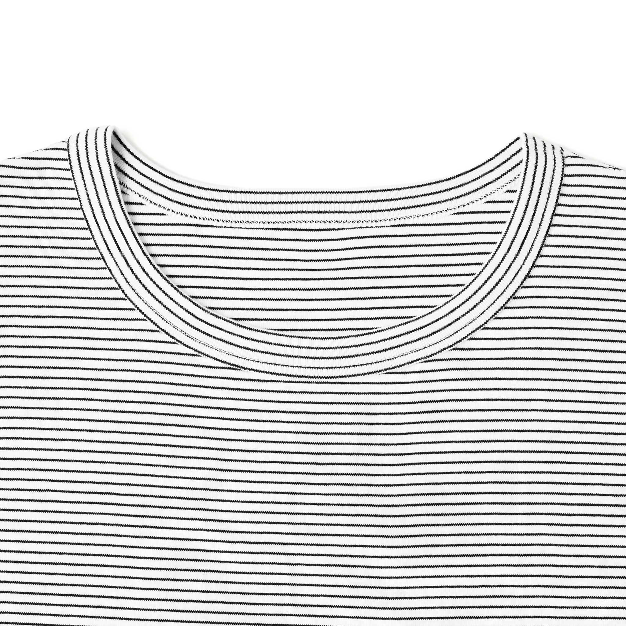 フライスコットンボーダーノースリーブ