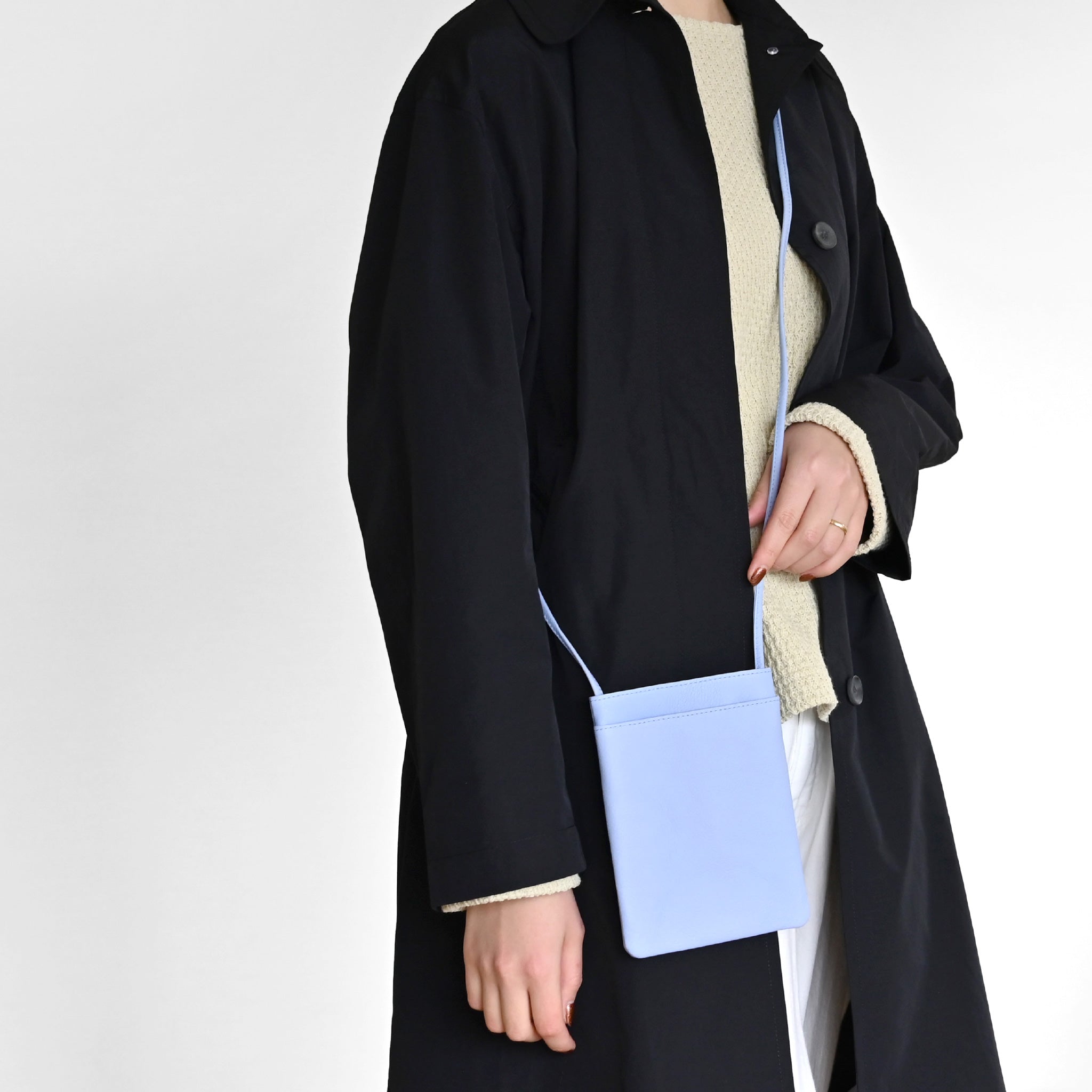 シンプルレザーネックポーチ(145cm)