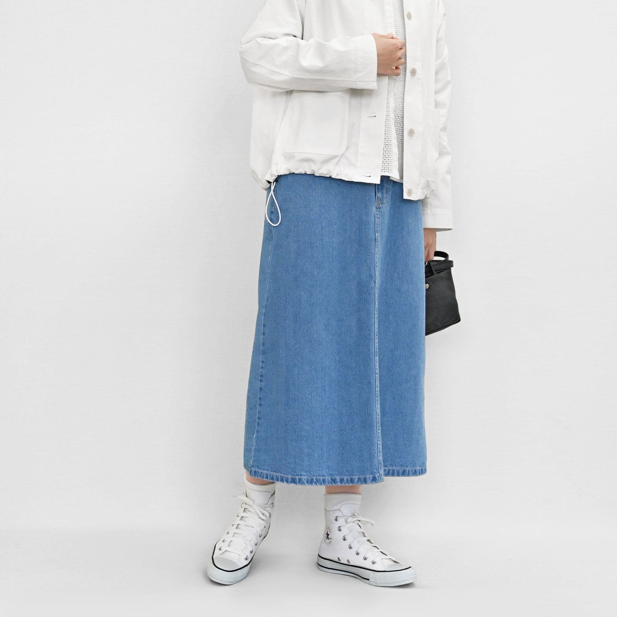 ウォッシュデニムスカート