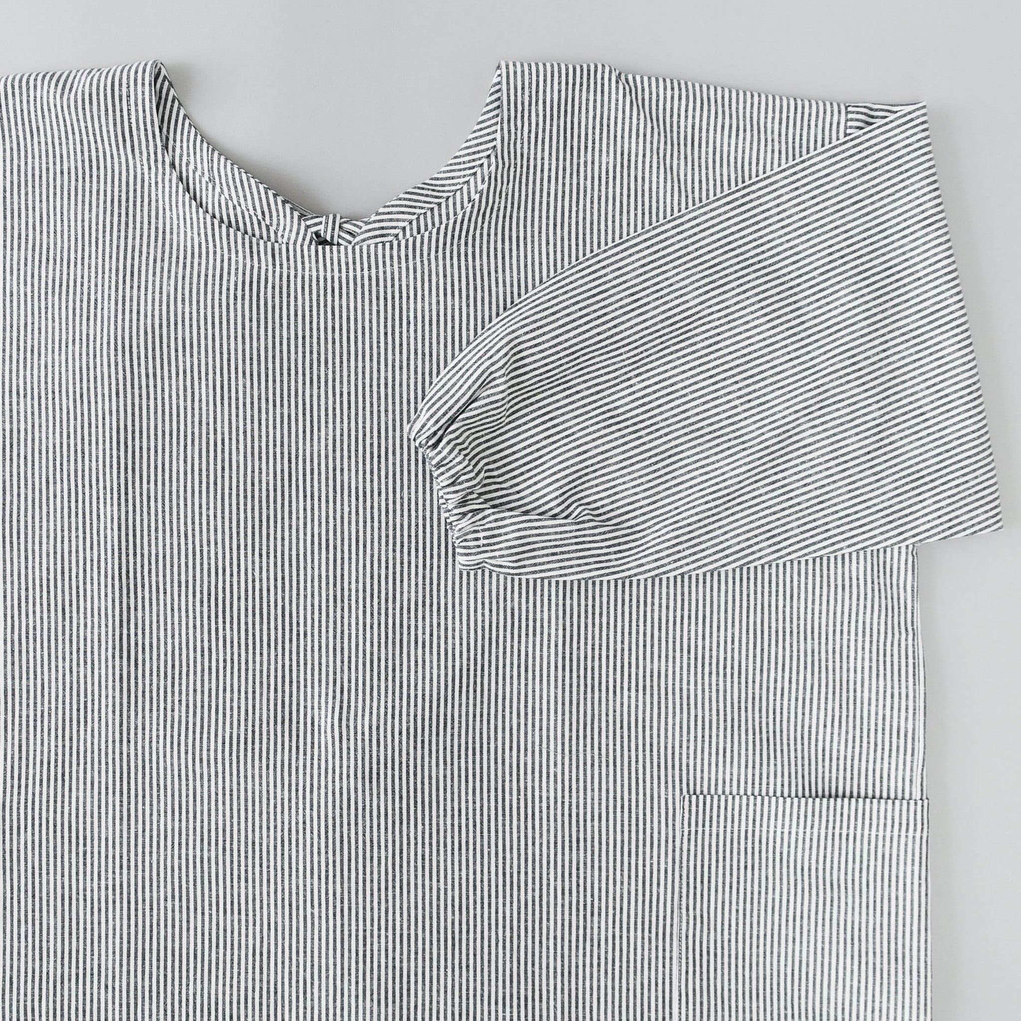 ダンガリーストライプ スモック