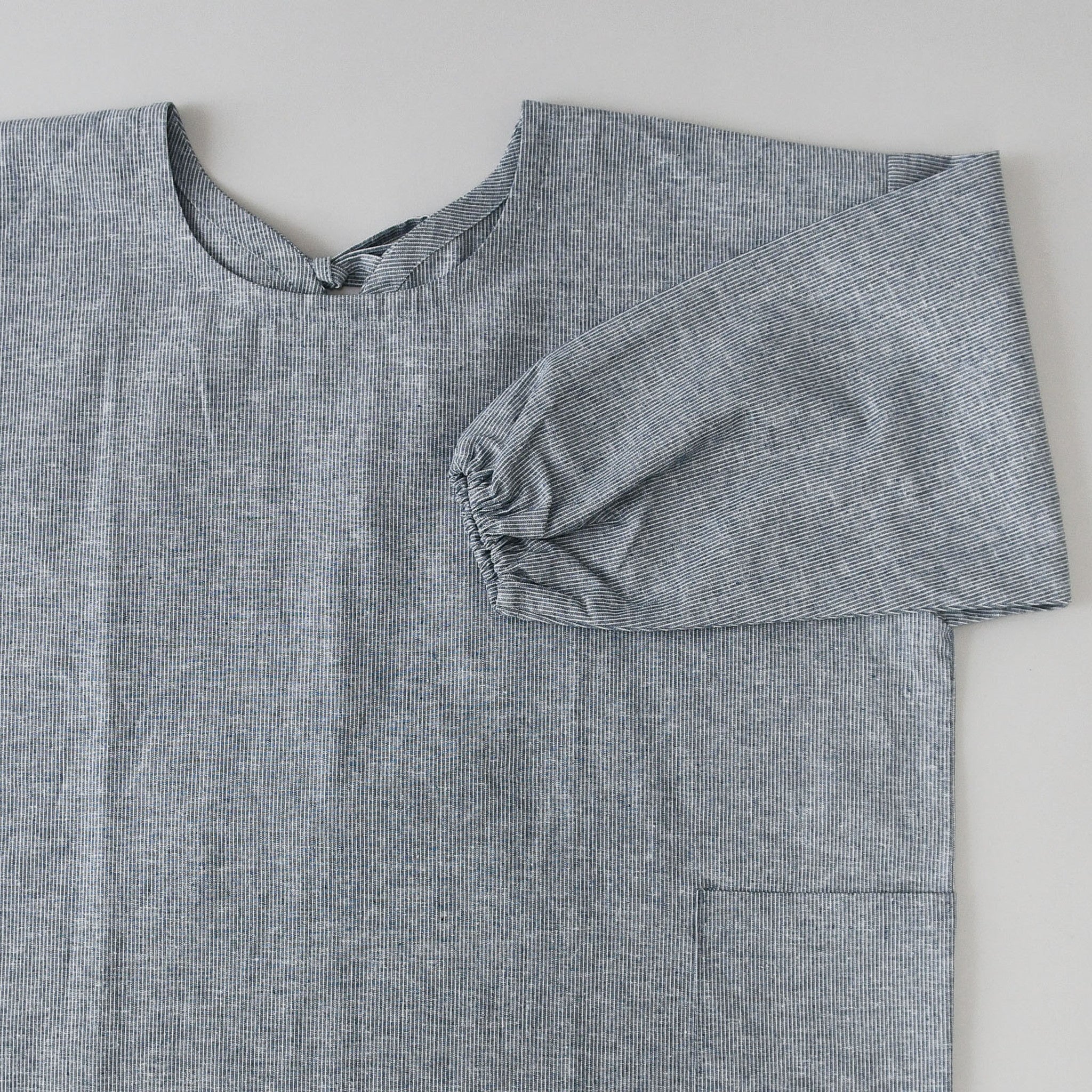 ダンガリーストライプ スモック