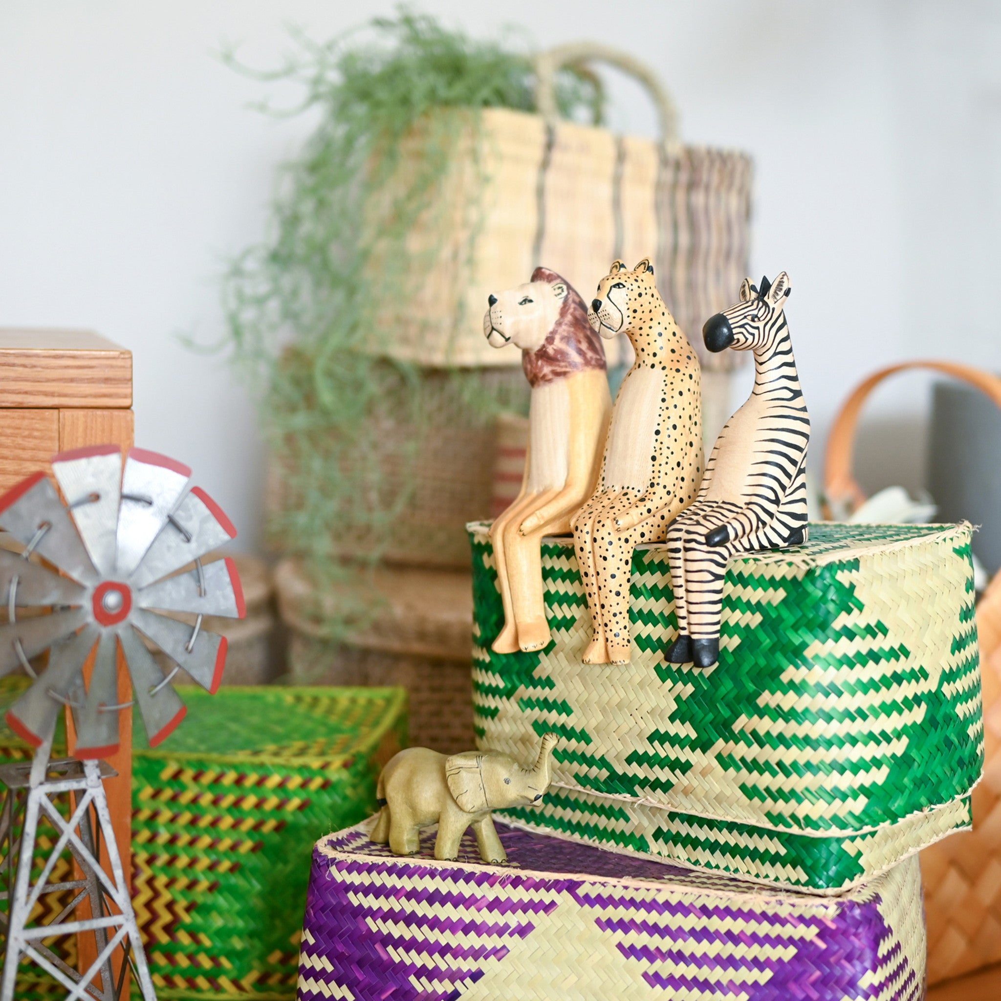 チヒ カラフルBOX 蓋付 M (2)