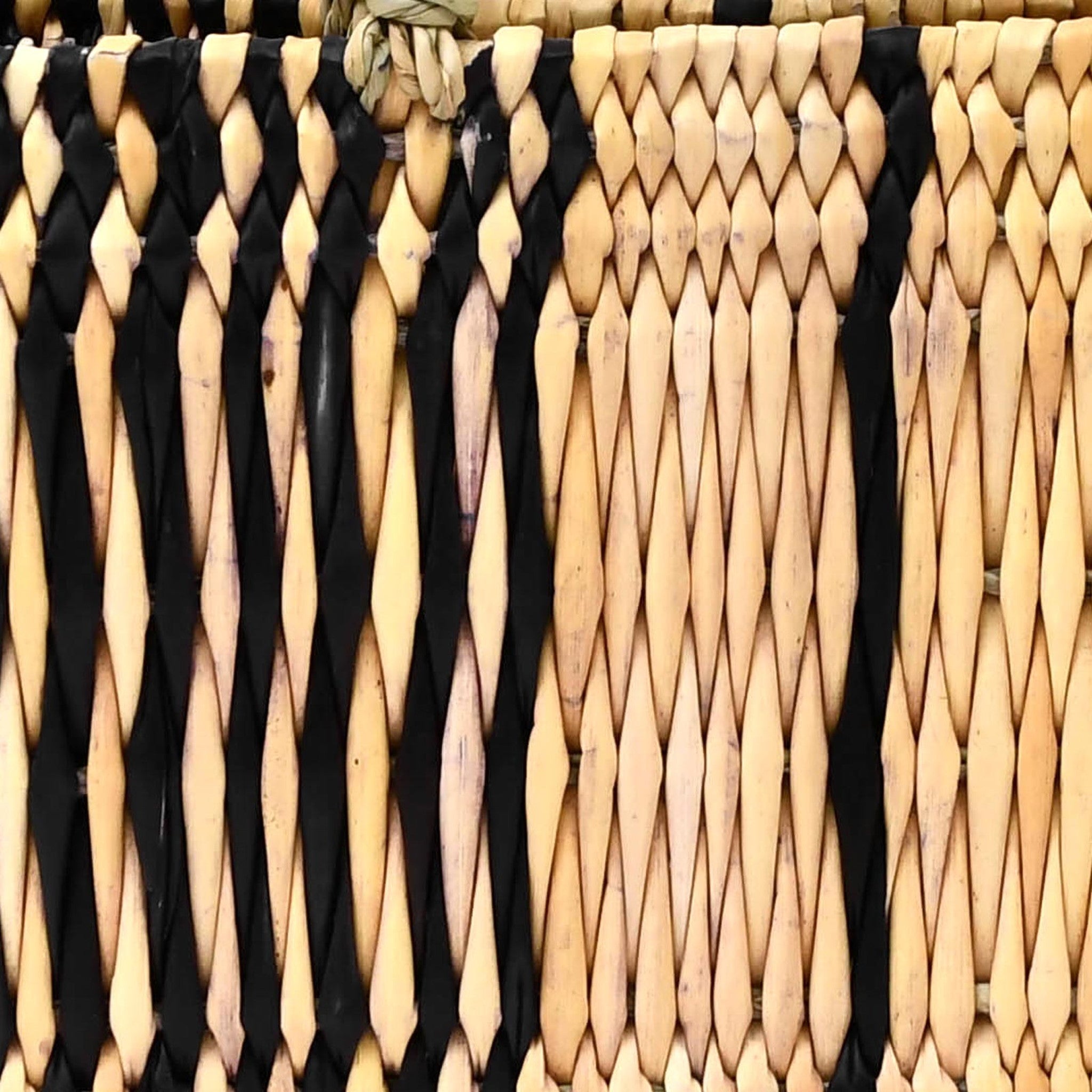 ストロー横長カゴ S ドームハンドル