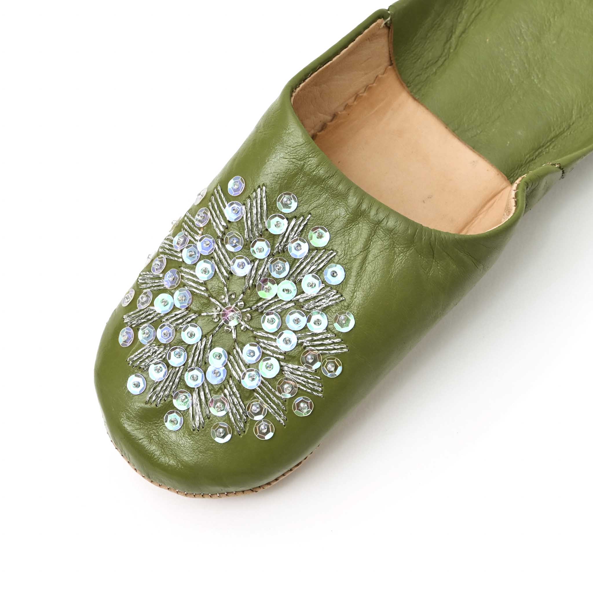 バブーシュ 刺繍スパンコール (サイズ:41)