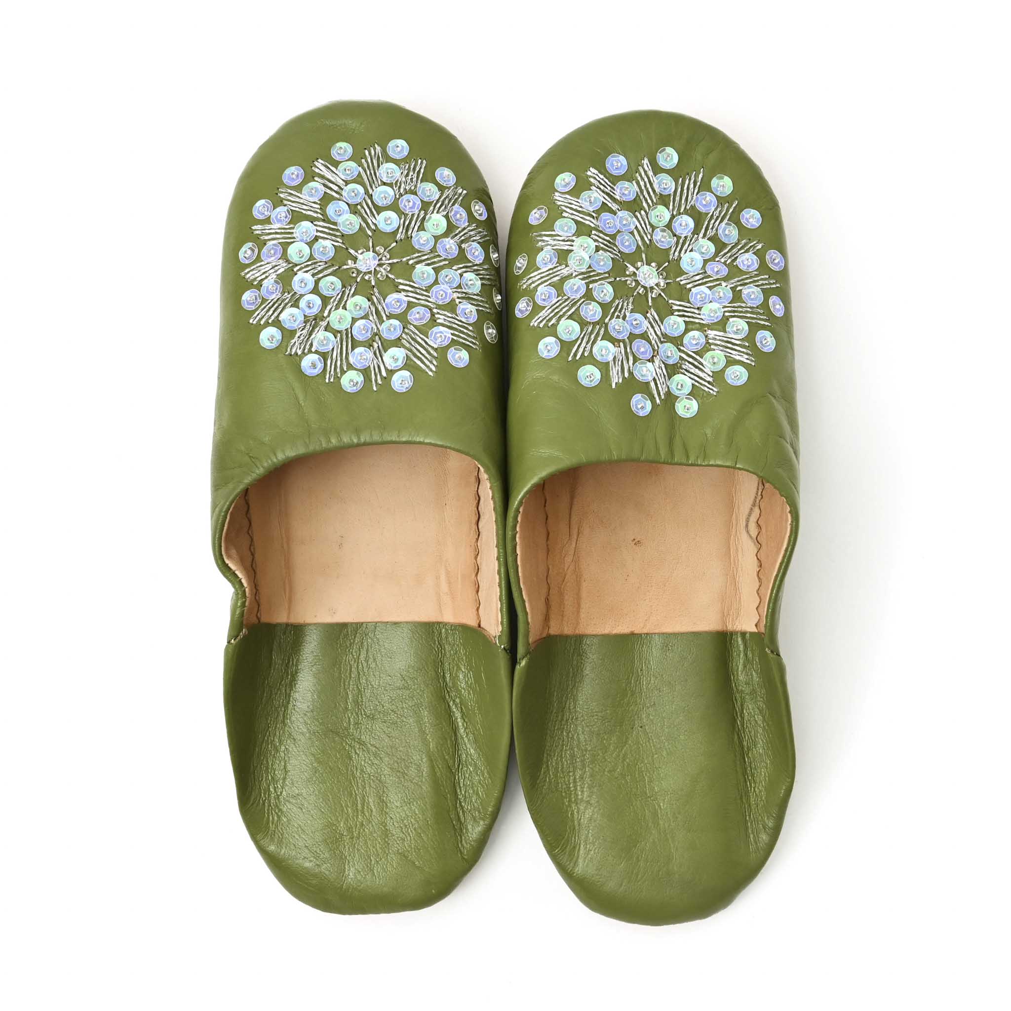 バブーシュ 刺繍スパンコール (サイズ:41)