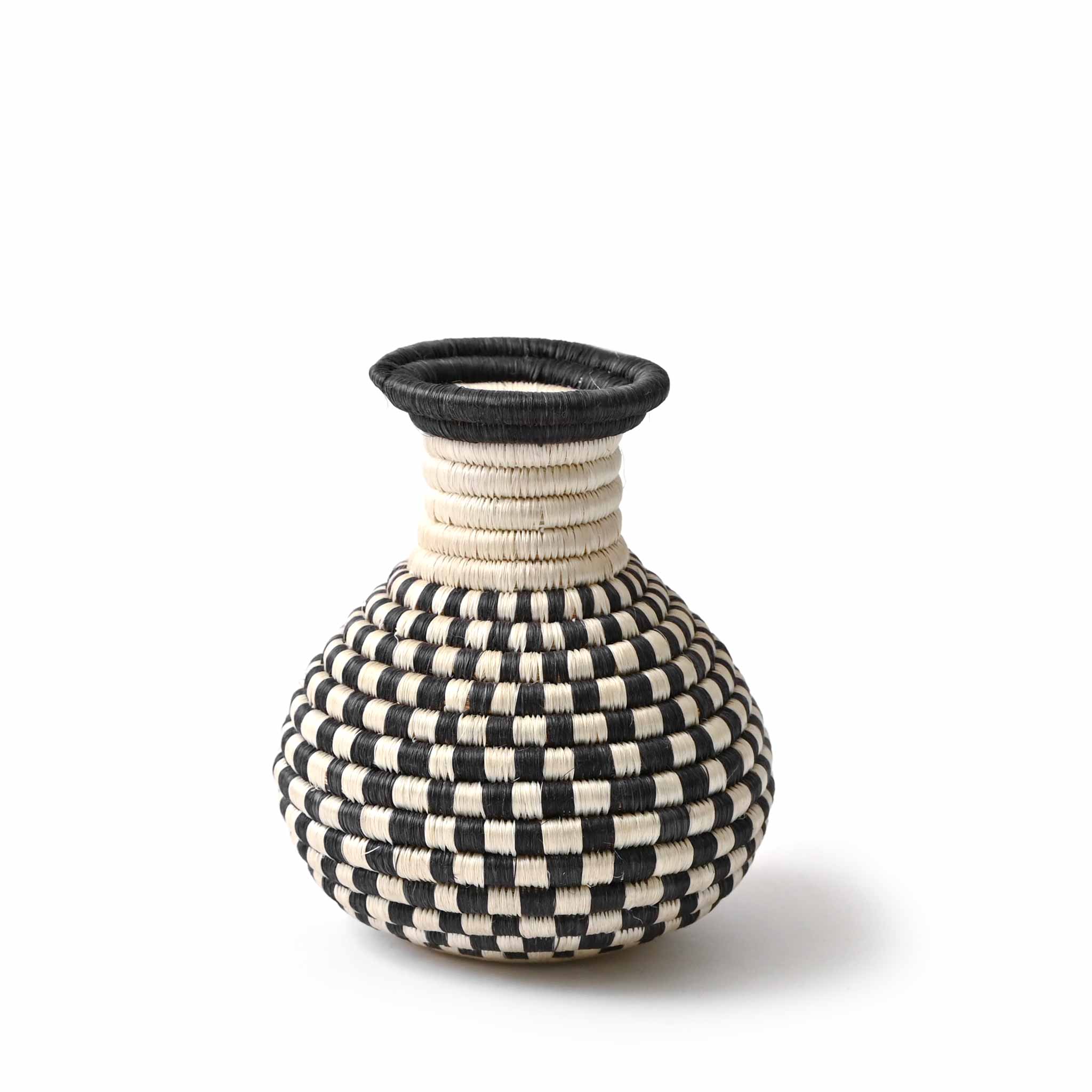 ルワンダ サイザルバスケット フラワーベース