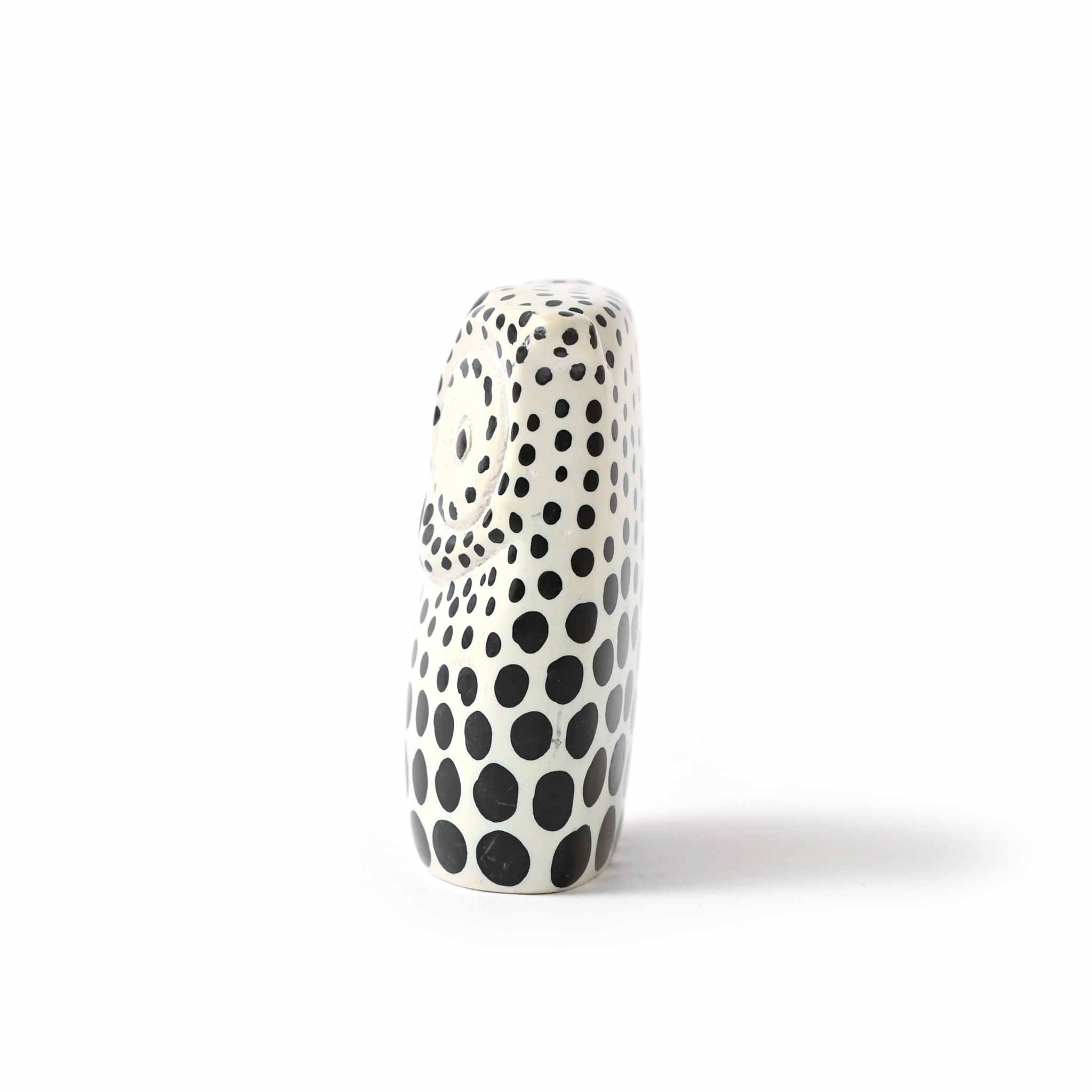 ソープストーン フクロウポルカドット大