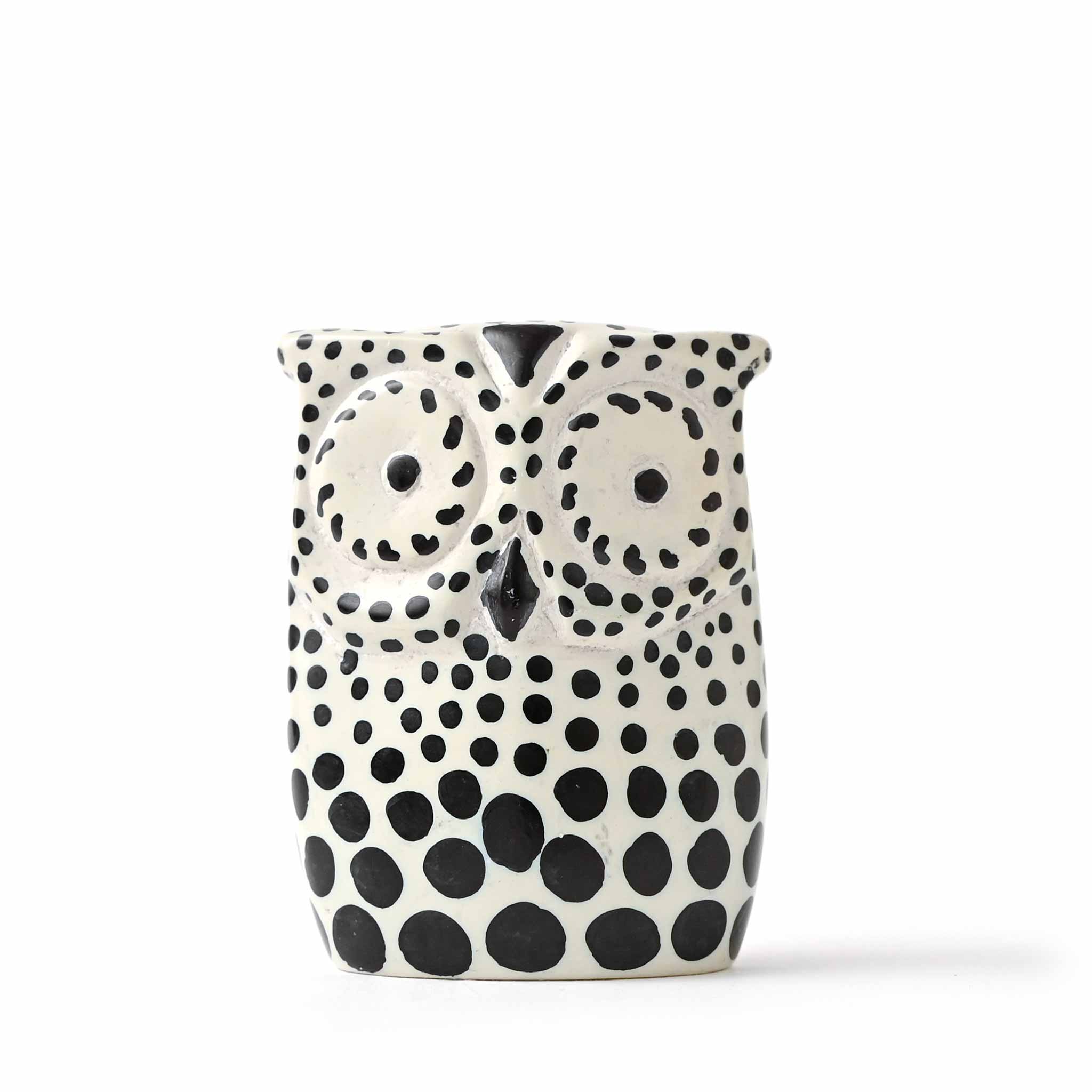 ソープストーン フクロウポルカドット大