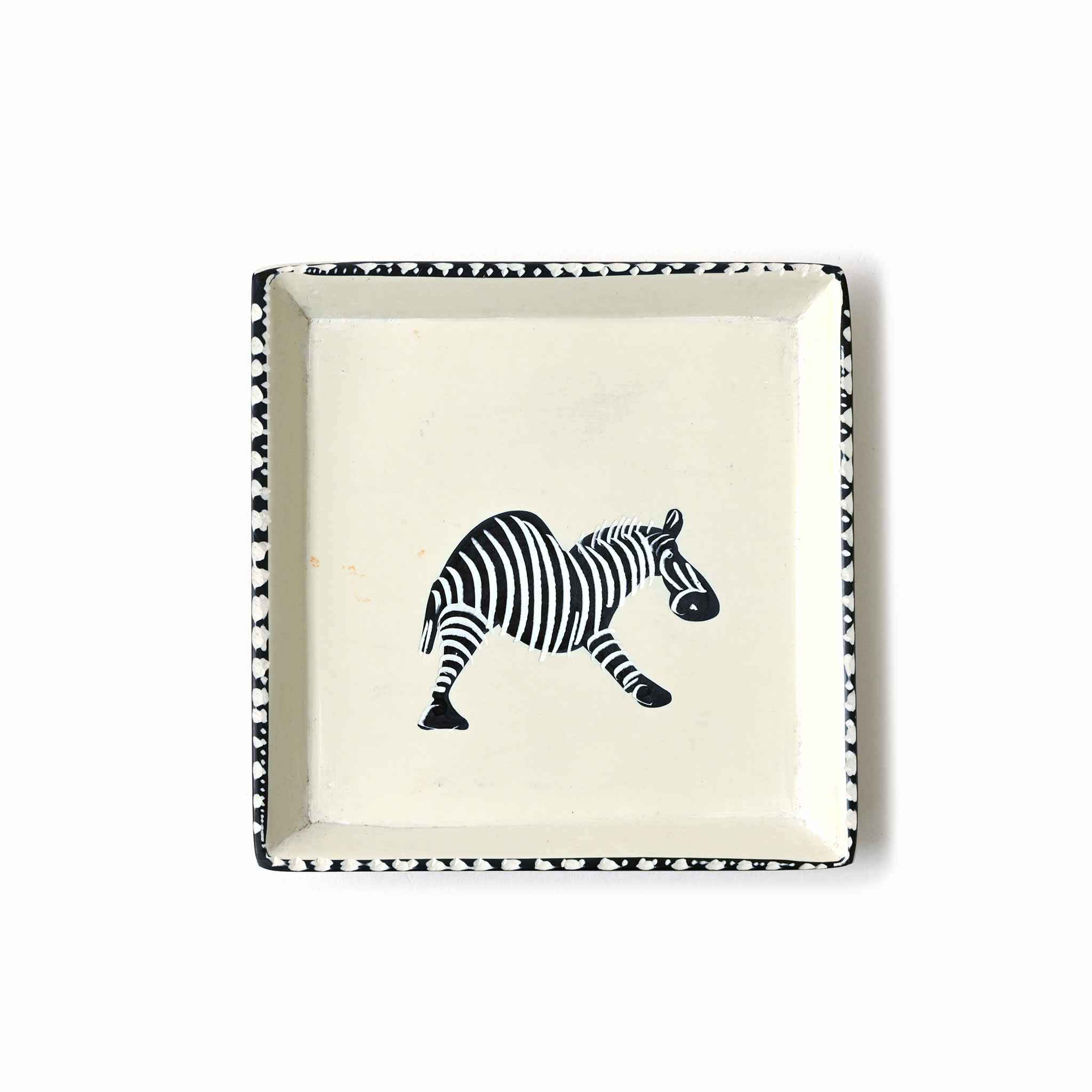 ソープストーン 四角皿 中