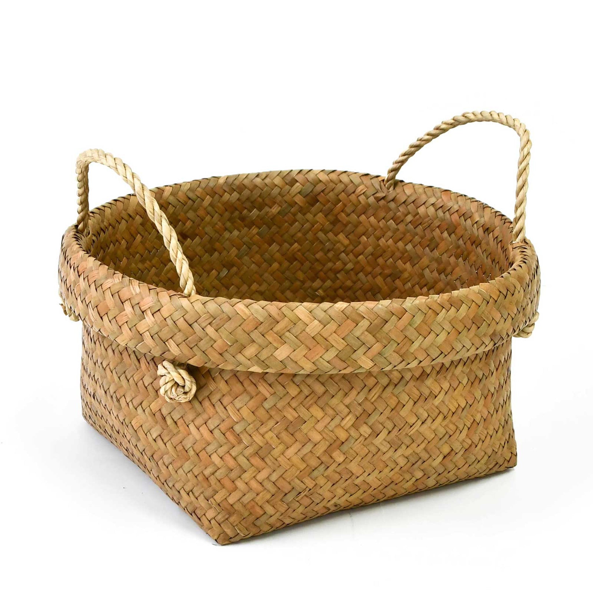 カチュー手付き丸型かご S