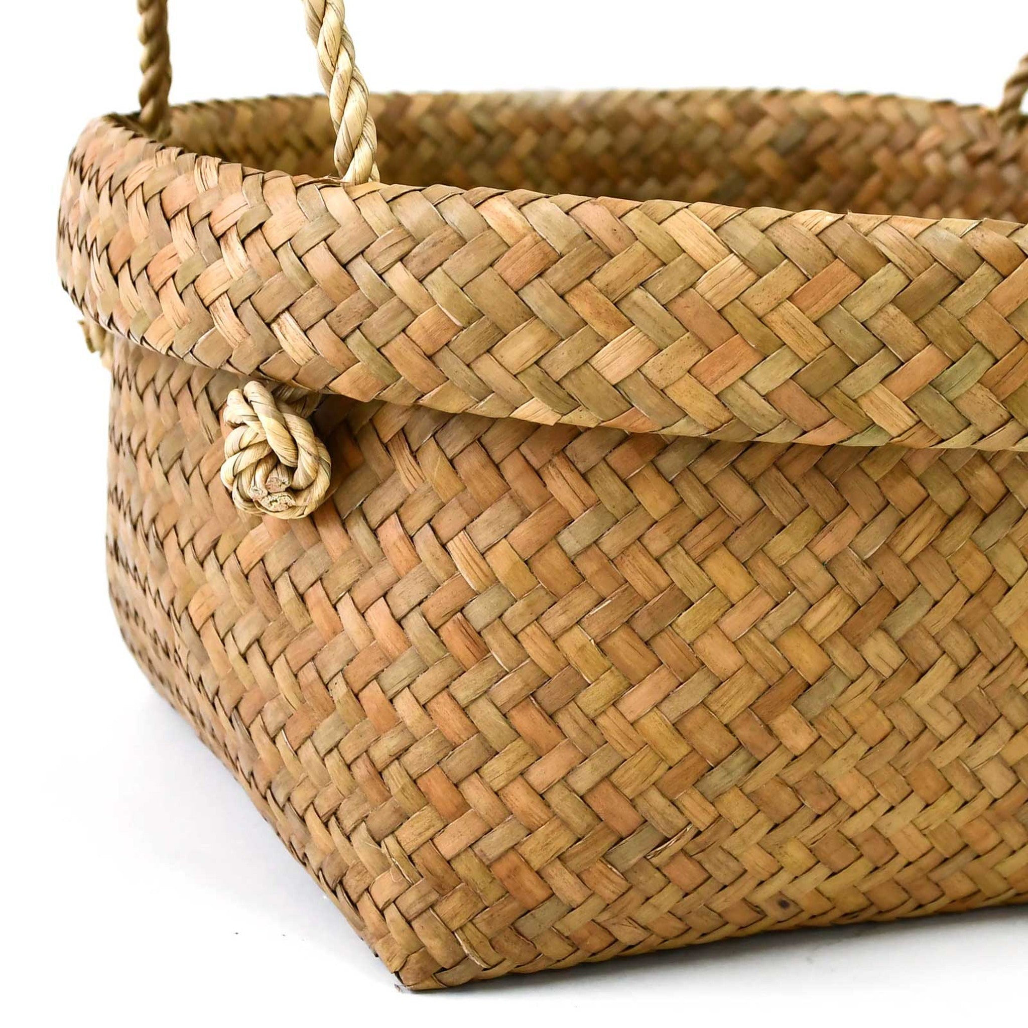 カチュー手付き丸型かご S