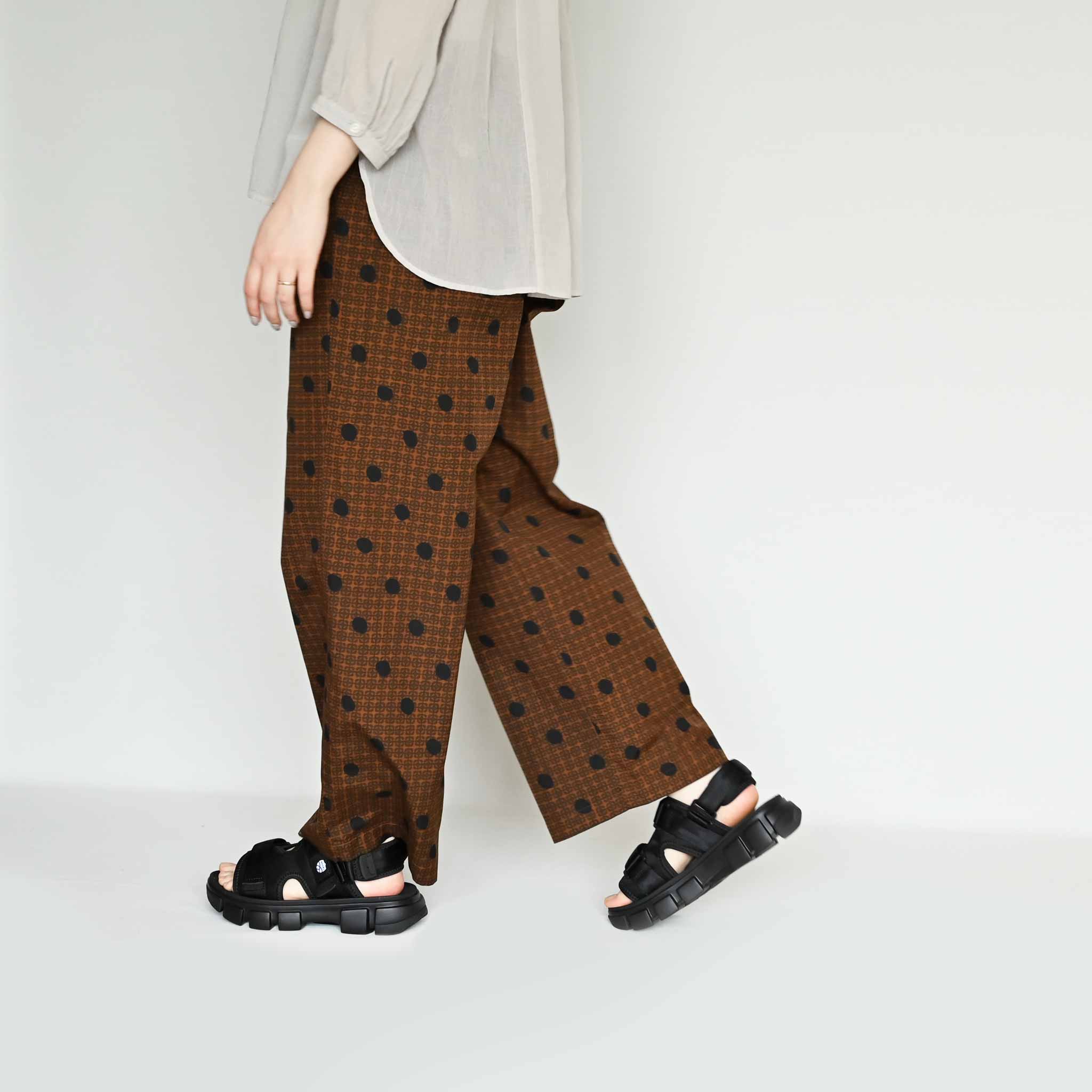 【LE GLAZIK/ル グラジック】バティック柄 イージーパンツ