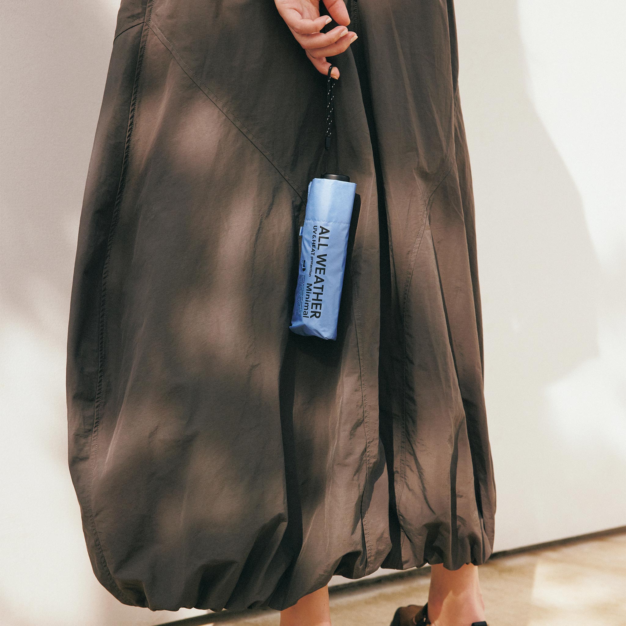 【because/ビコーズ】ALL Weather Minimal 折りたたみ傘 晴雨兼用