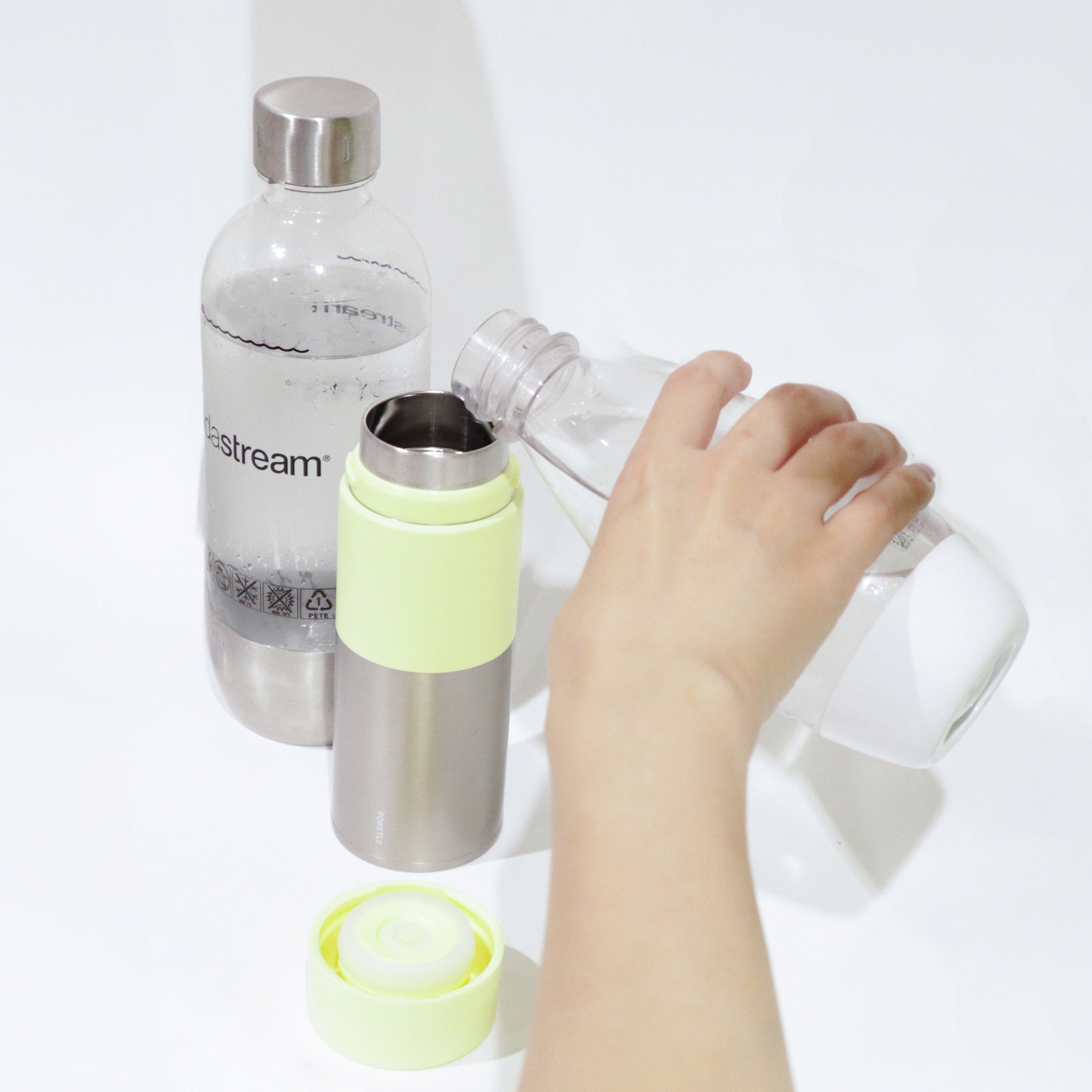 炭酸対応ステンレスボトル POKETLE soda 350