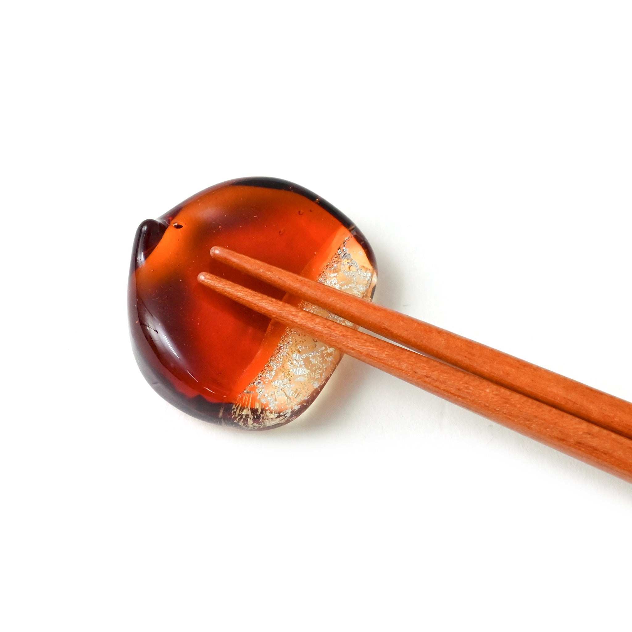 ガラス箸置き くり