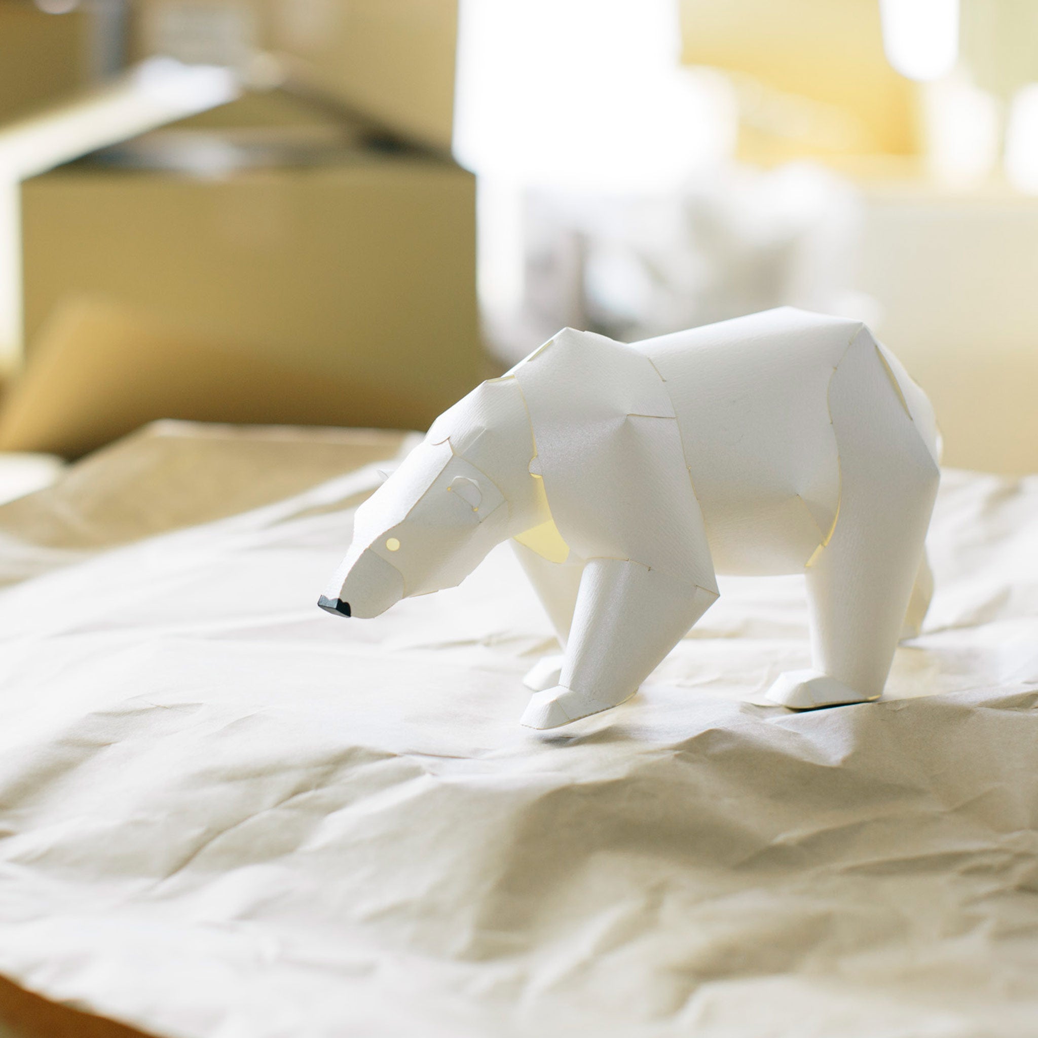 【福永紙工】TOP TO TAIL ペーパークラフト シロクマ