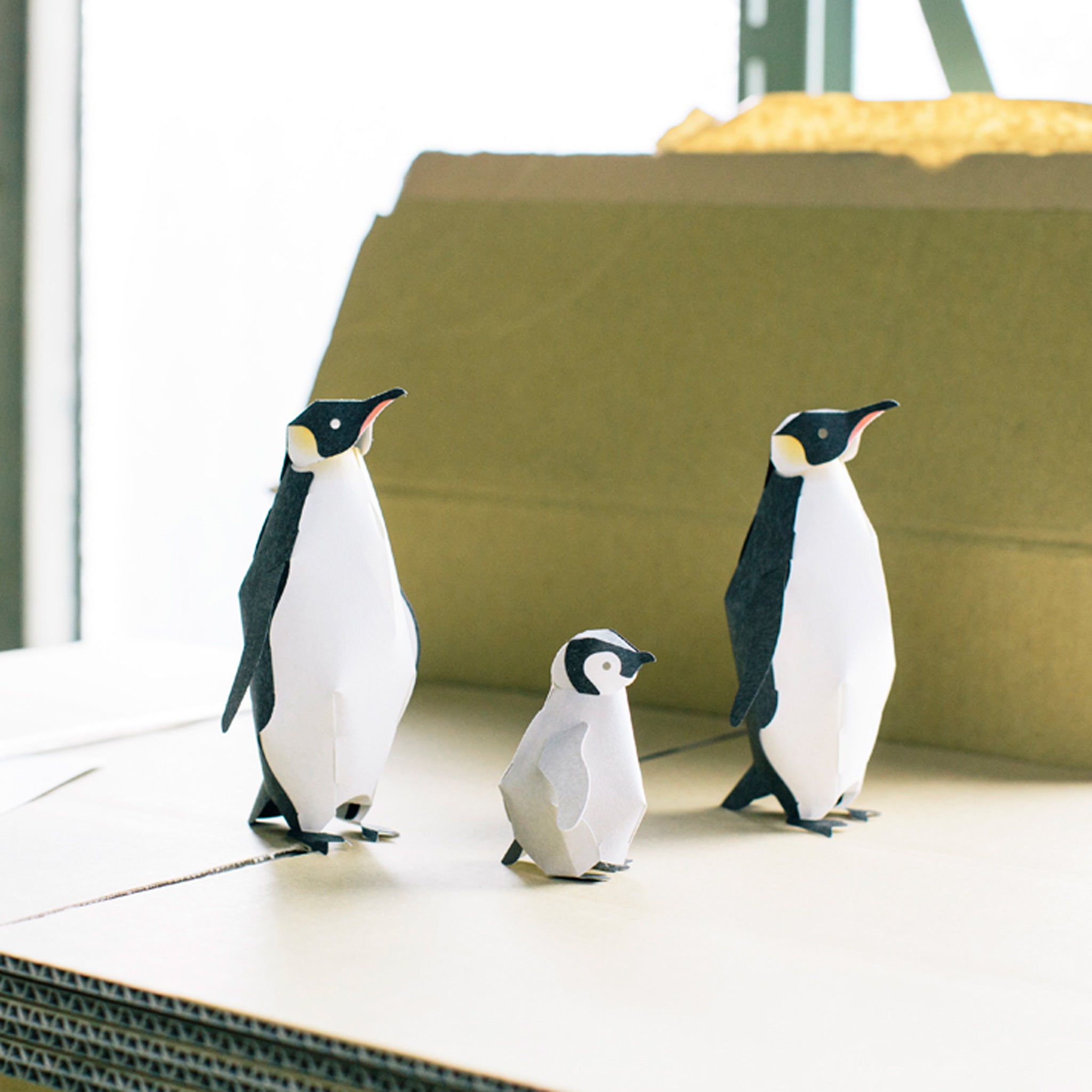 【福永紙工】TOP TO TAIL ペーパークラフト ペンギン