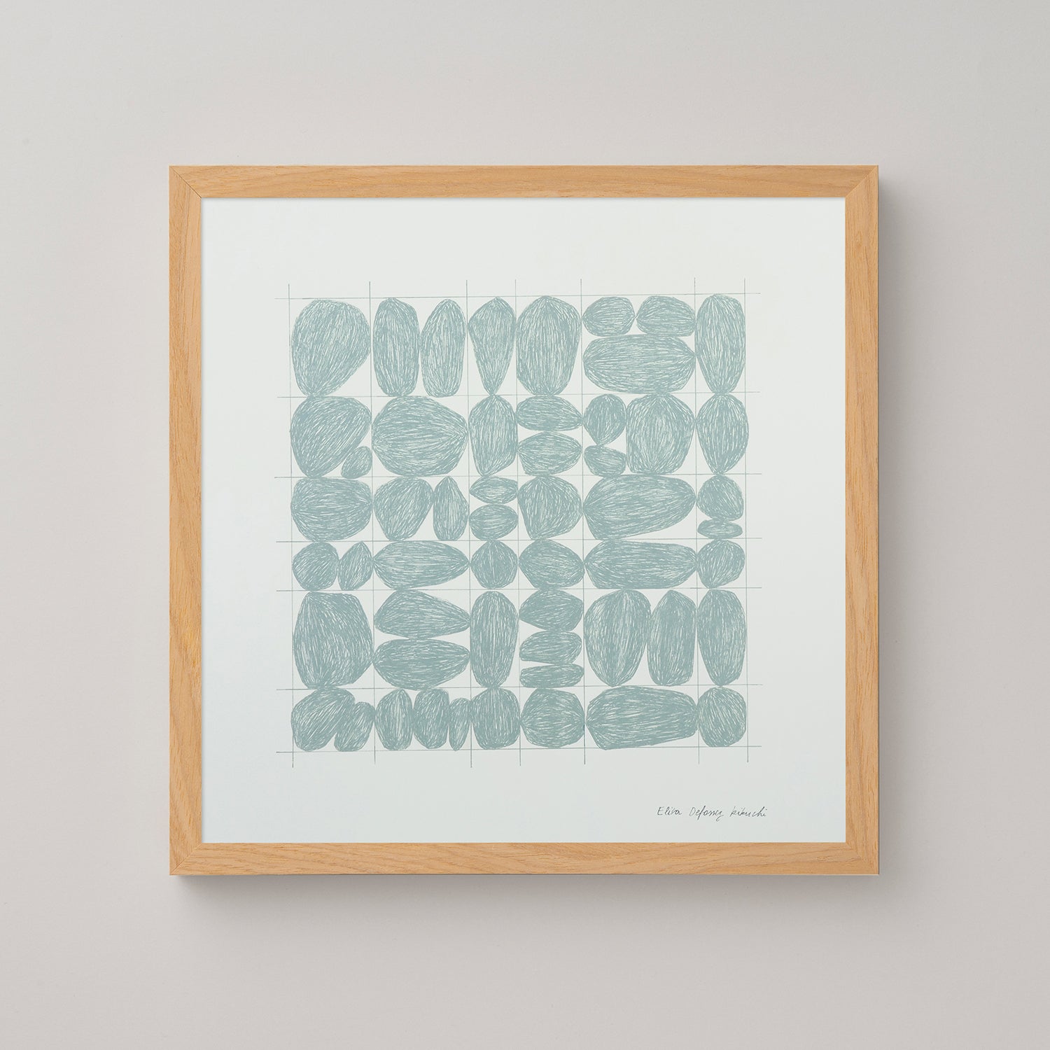 アートポスター stones grid 30×30cm