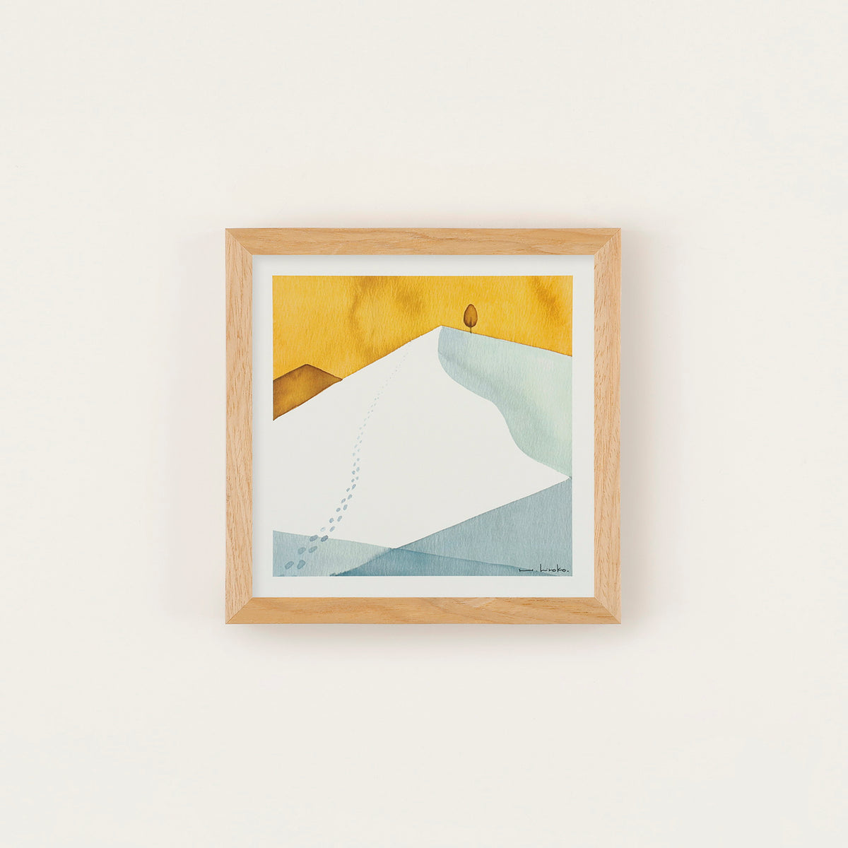 アートポスター あの木のところまで 20×20cm