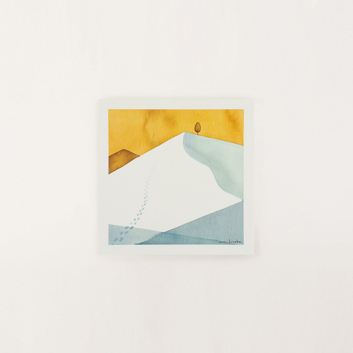 アートポスター あの木のところまで 20×20cm