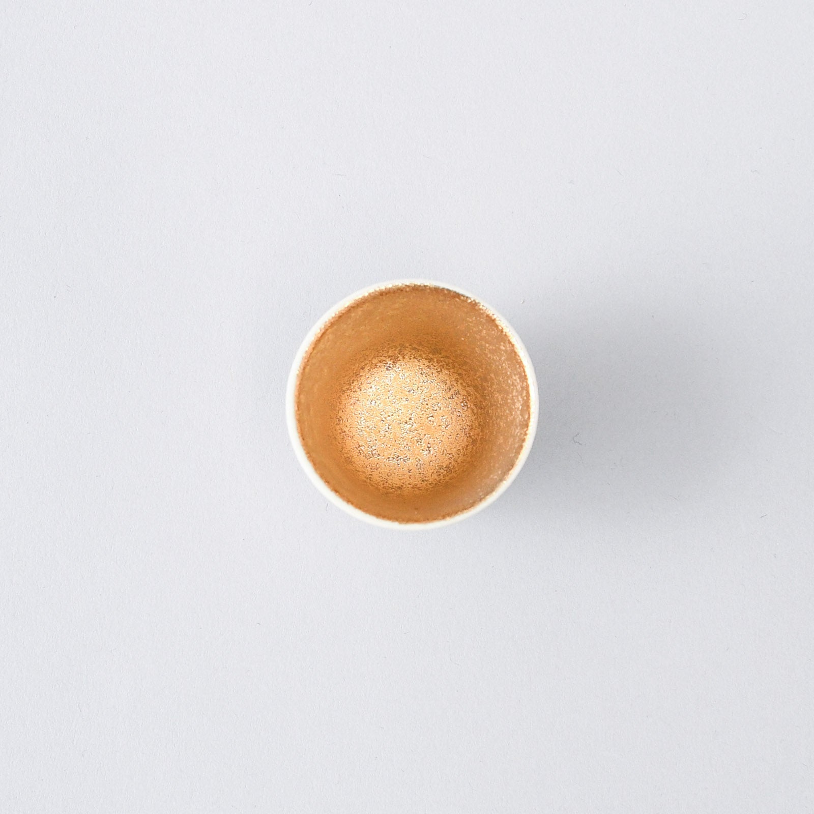 【陶悦窯】白マット金塗 盃