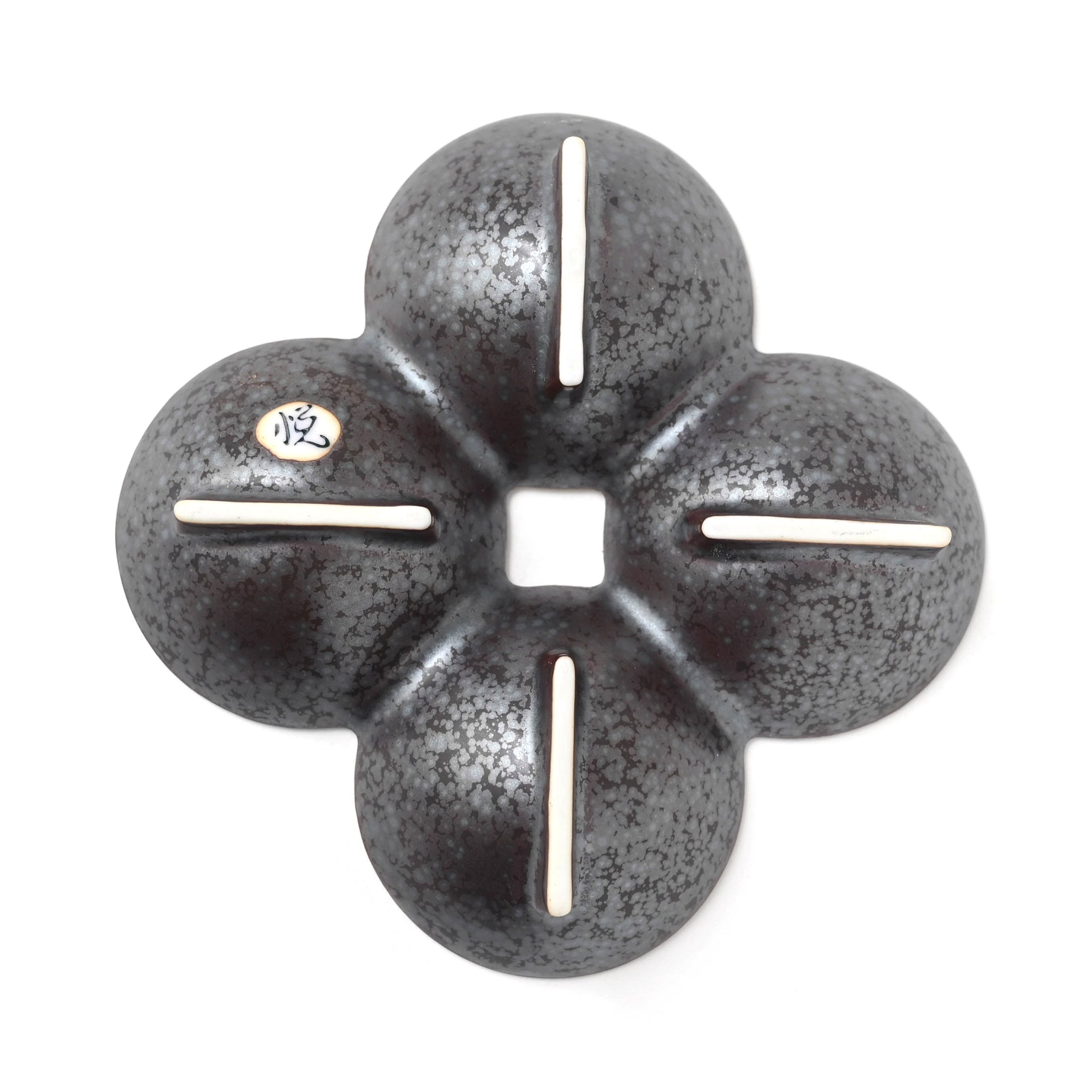 【陶悦窯】結晶掛分金銀塗り 四組小付