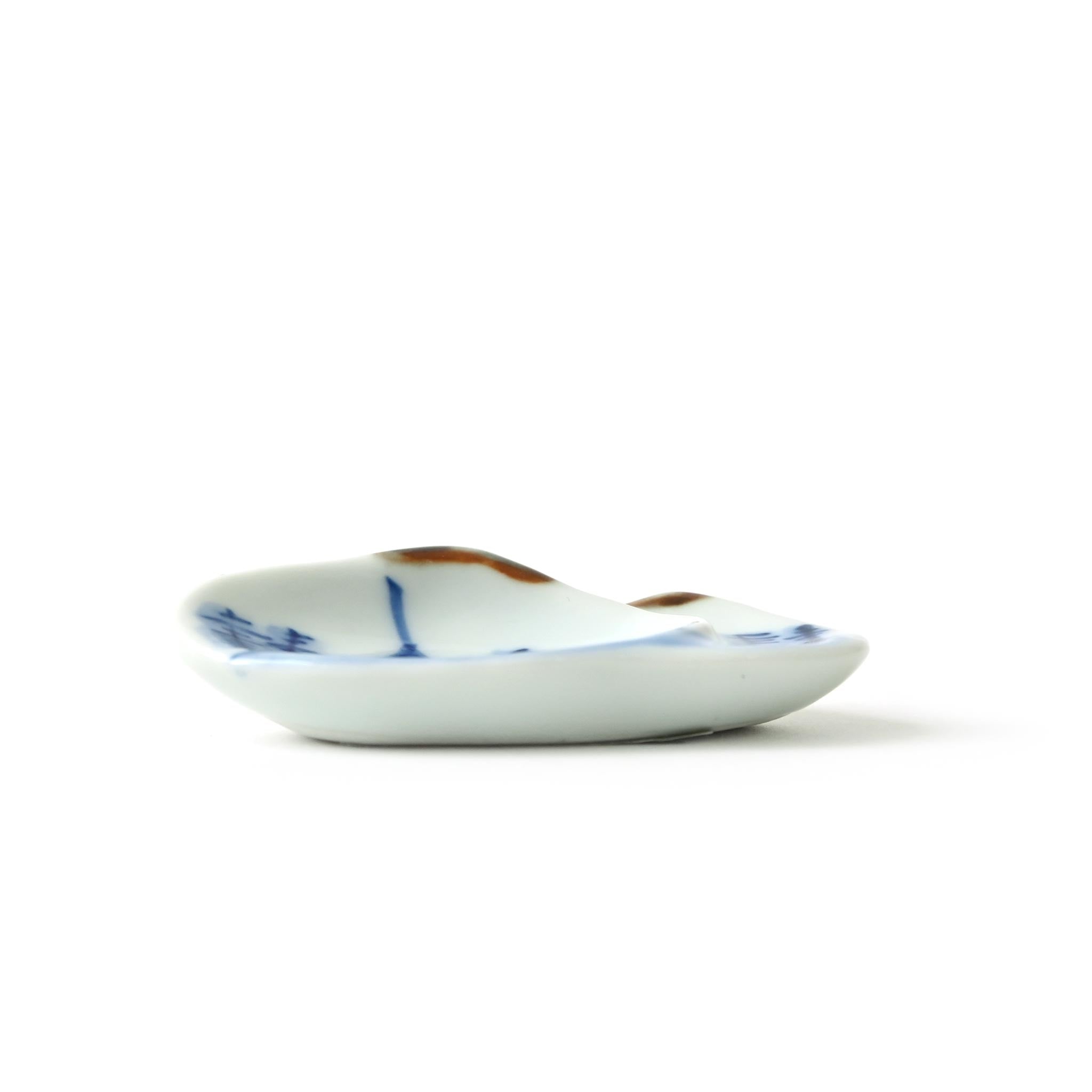 【伯父山】 山水貝合わせ豆皿箸置