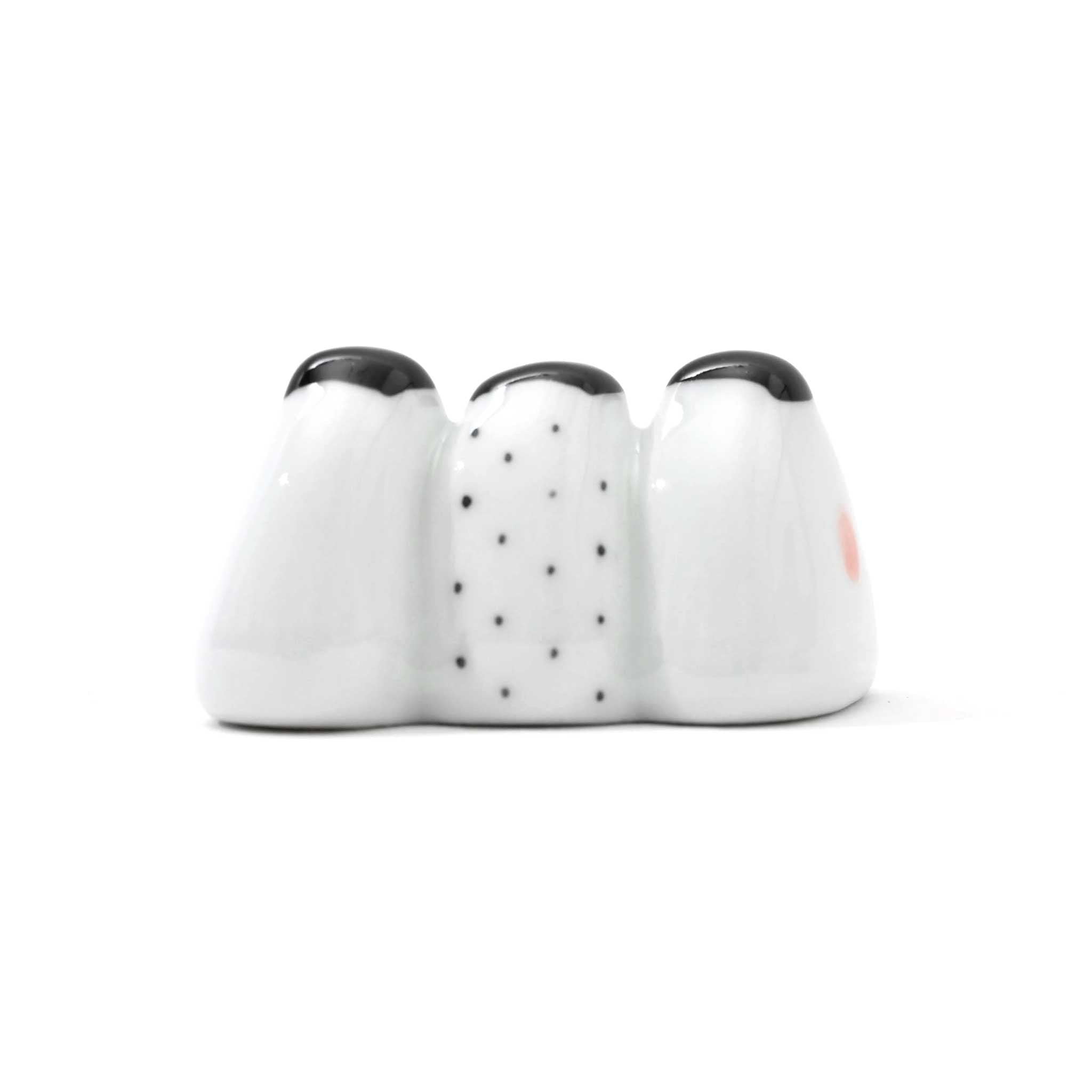 【京千窯】箸置き 三連おにぎり