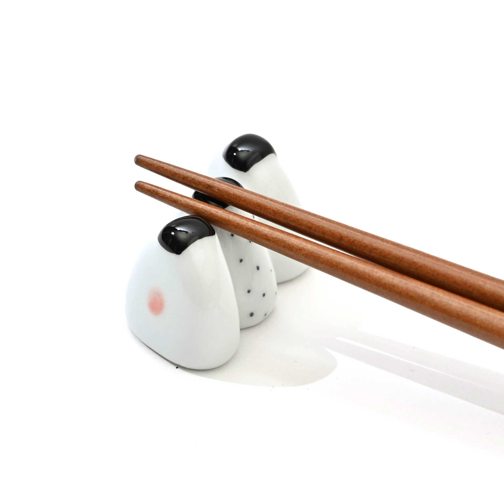 【京千窯】箸置き 三連おにぎり